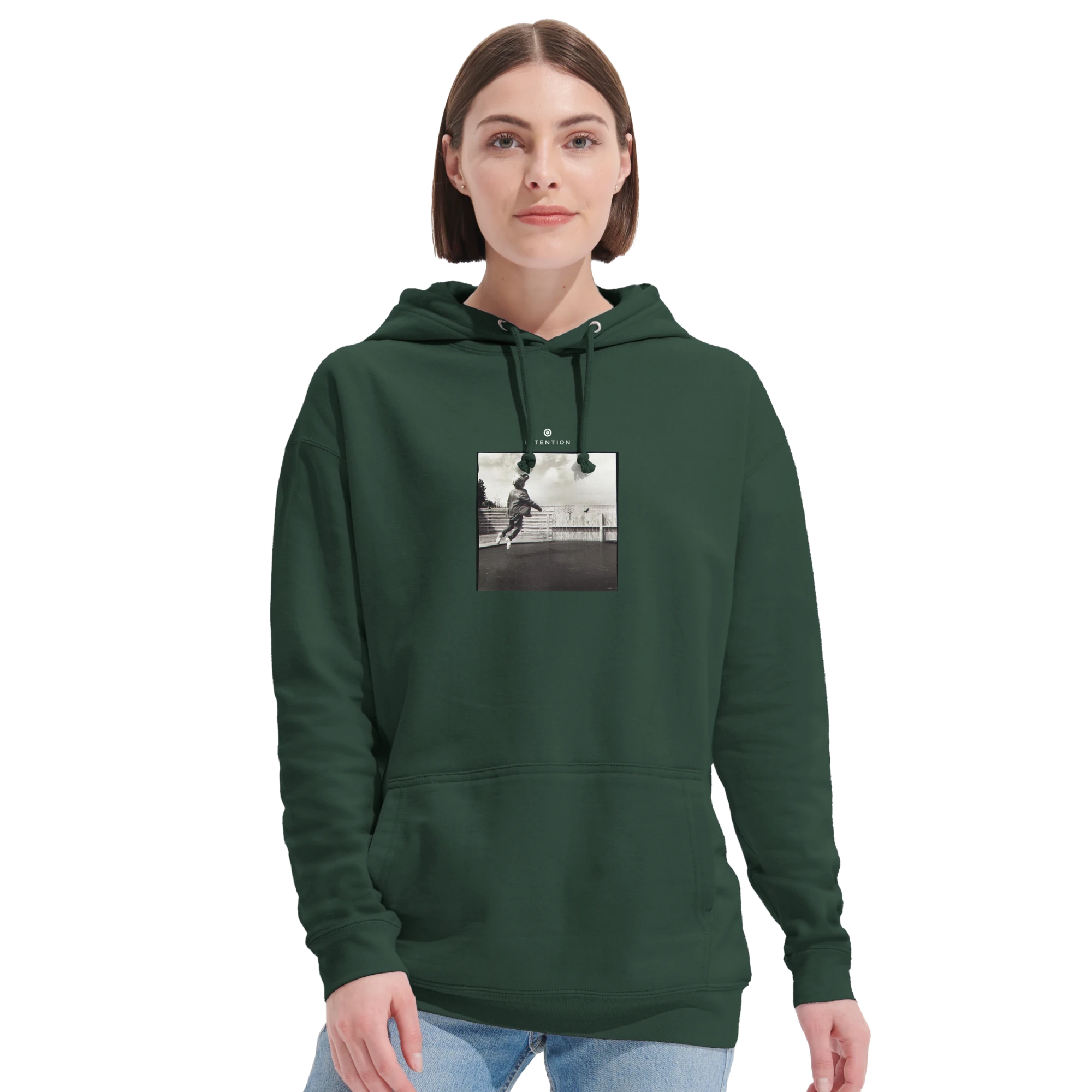 Transcendence - "Ready to Fly" Hoodie Bottle Green XS 5
