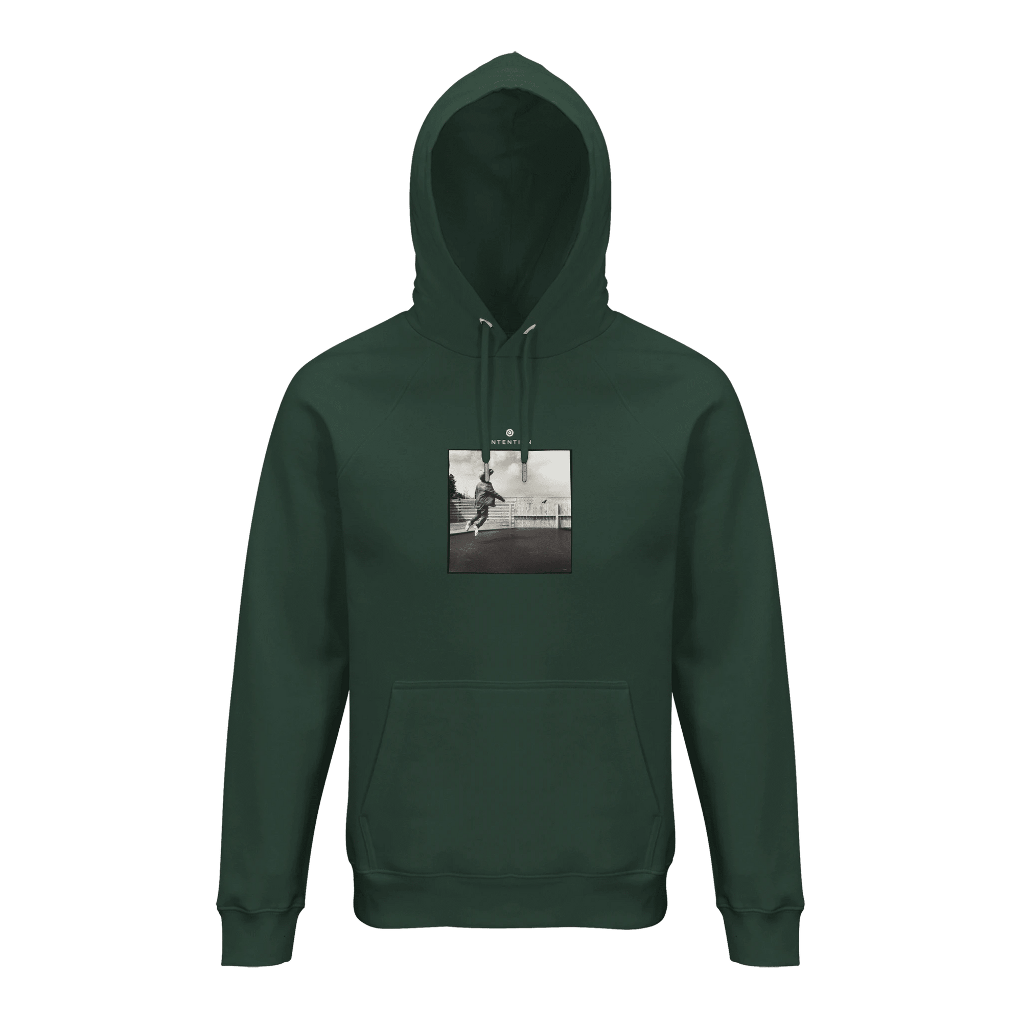 Transcendence - "Ready to Fly" Hoodie Bottle Green XS 49