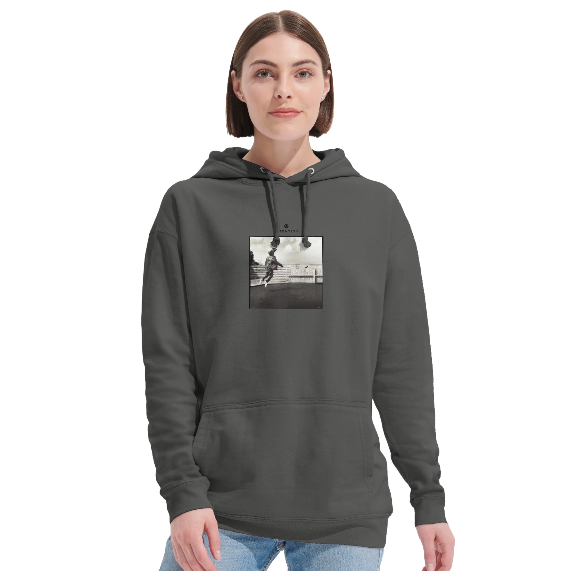 Transcendence - "Ready to Fly" Hoodie charcoal melange XS 5