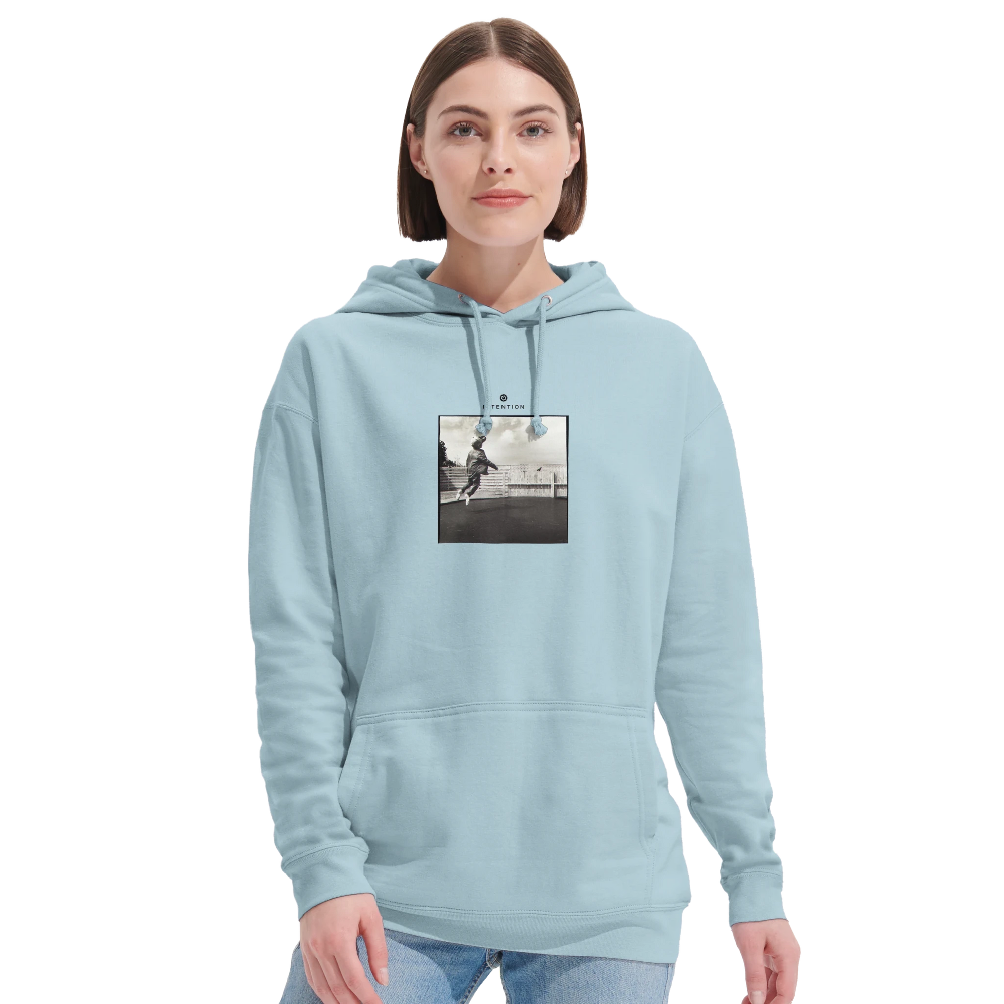 Transcendence - "Ready to Fly" Hoodie creamy blue XS 5