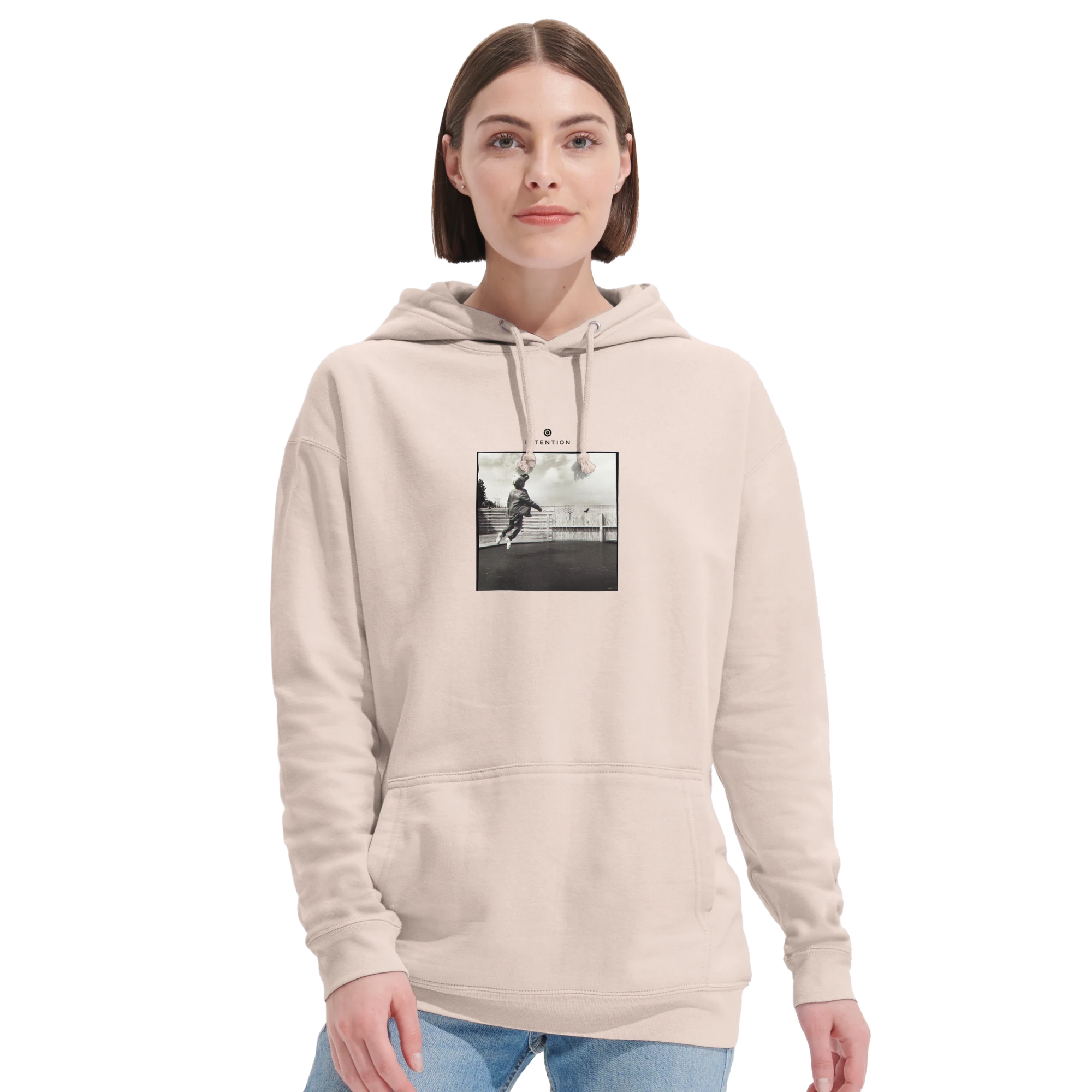 Transcendence - "Ready to Fly" Hoodie creamy pink XS 5