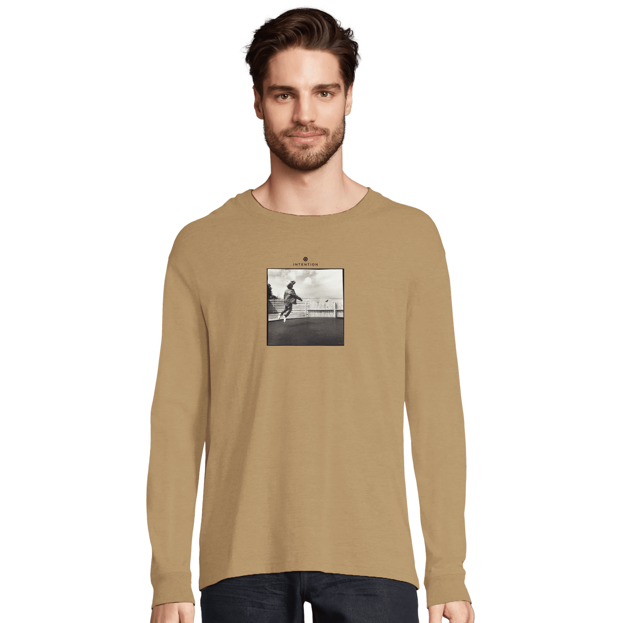 Transcendence - "Ready to Fly" Long sleeve dark beige XS 3