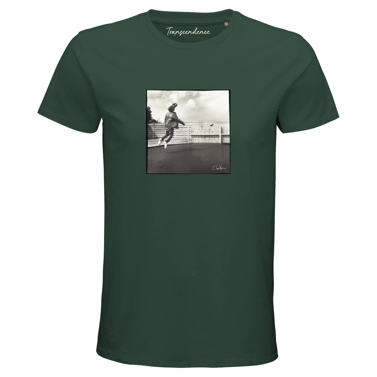 Transcendence - "Ready to Fly" T-shirt Bottle Green 1