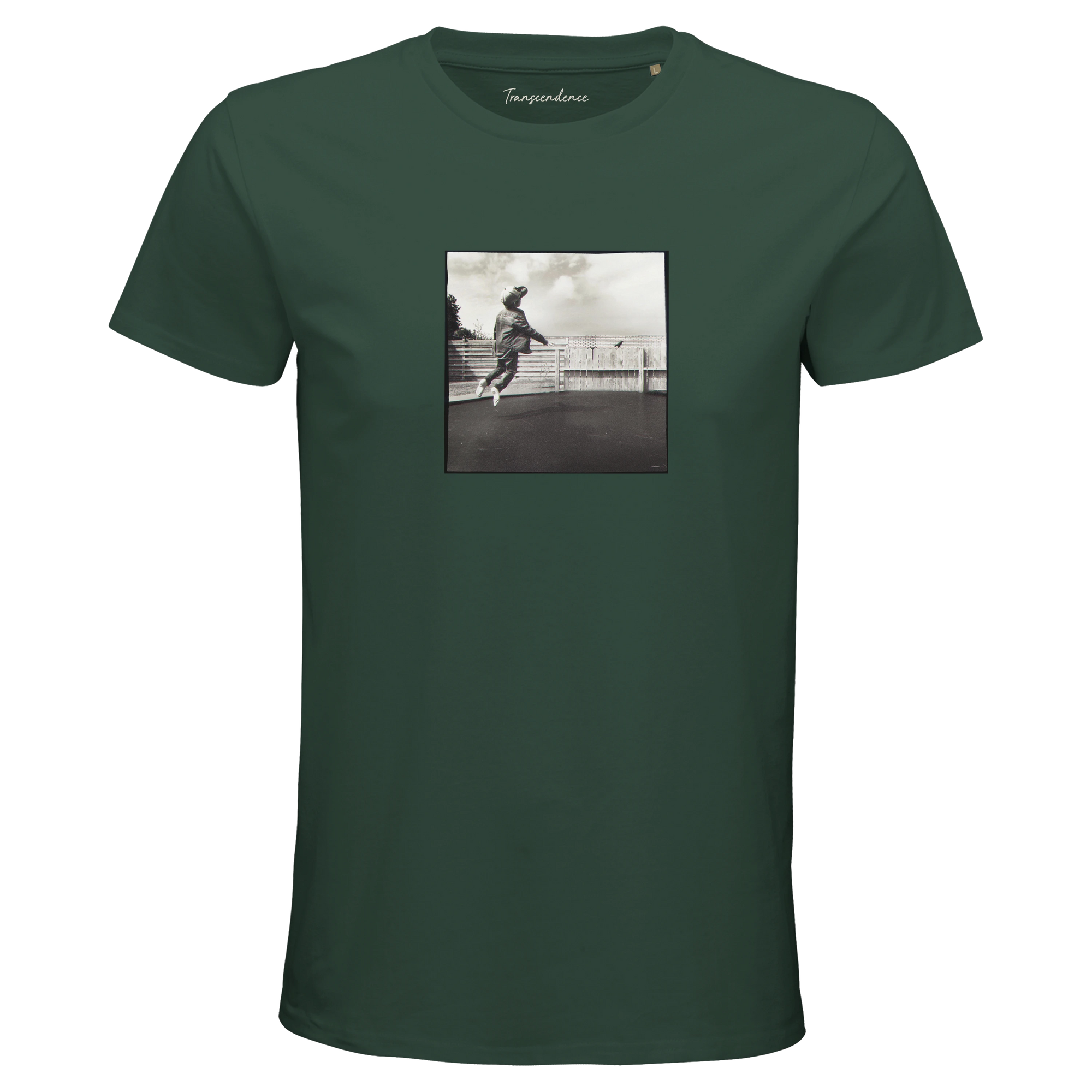 Transcendence - "Ready to Fly" T-shirt Bottle Green 1