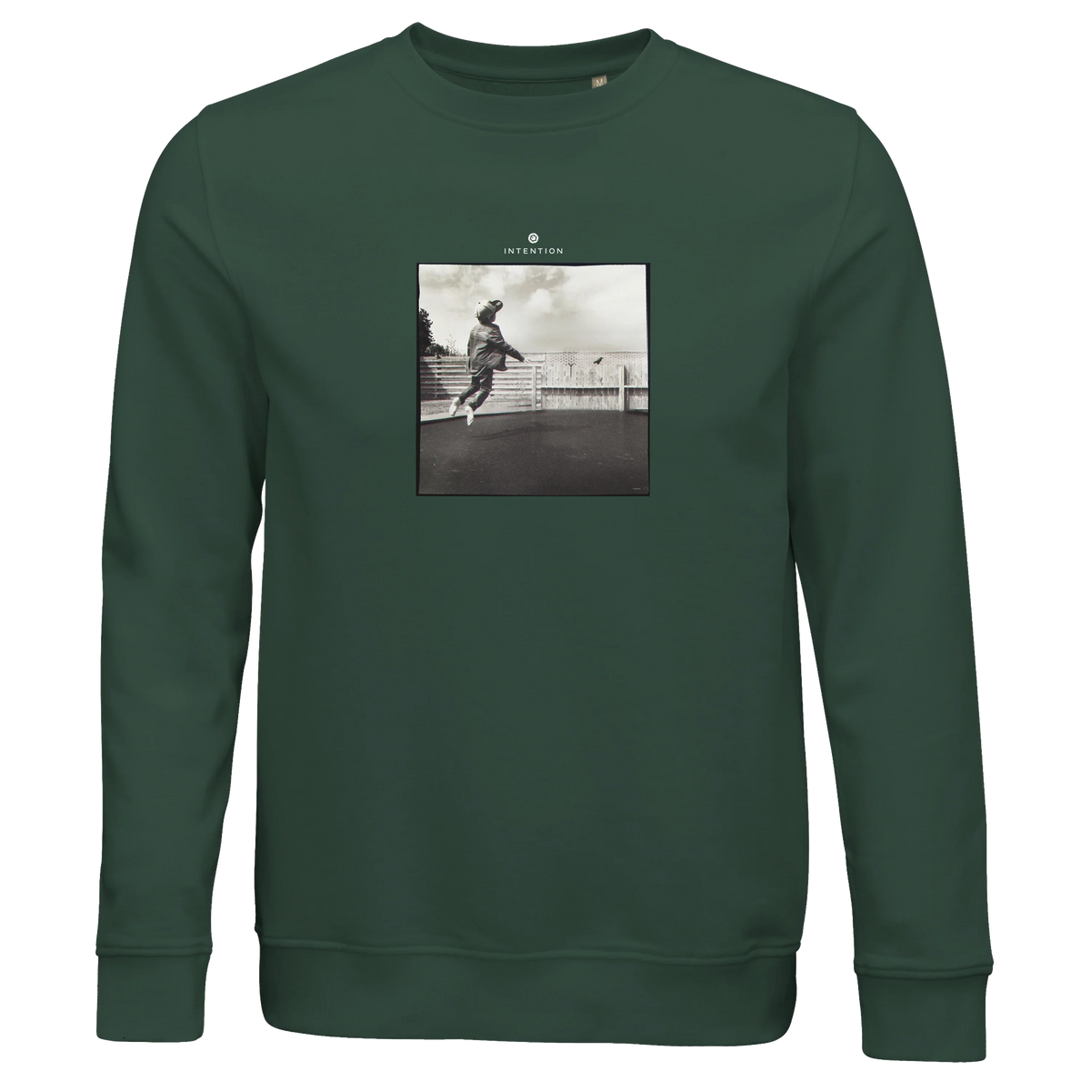 Transcendence - "Ready to Fly" Sweatshirt Bottle Green 1
