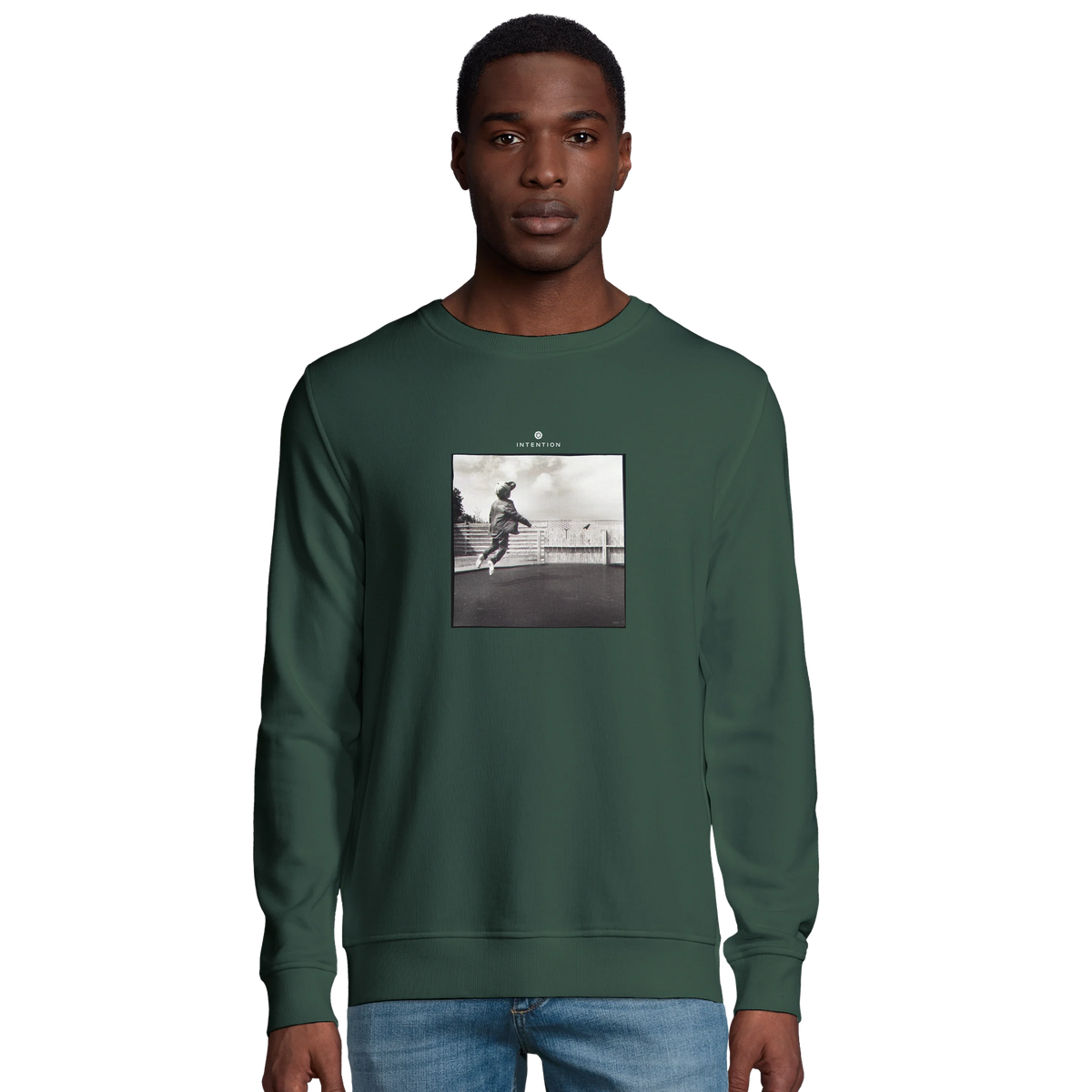 Transcendence - "Ready to Fly" Sweatshirt Bottle Green 3