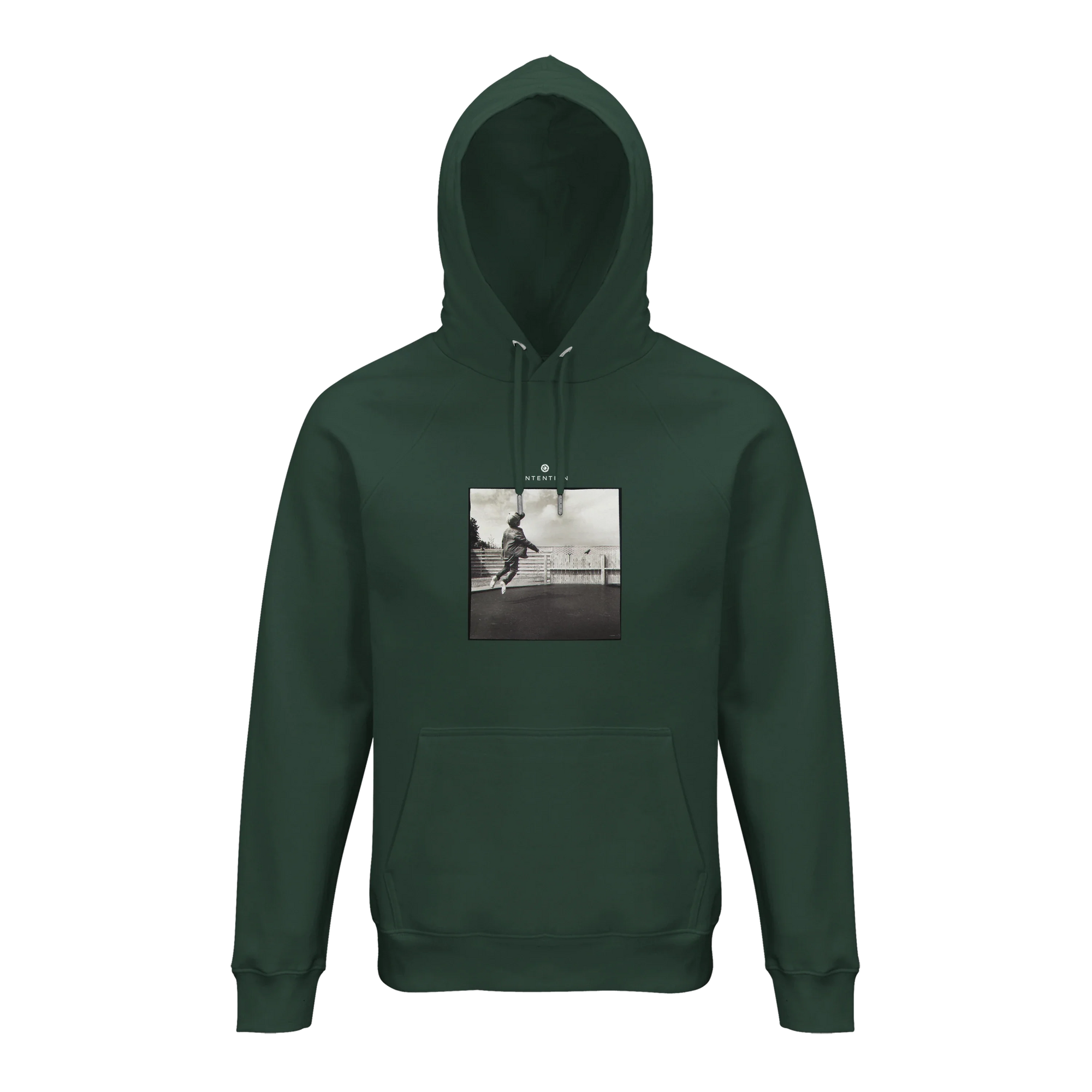 Transcendence - "Ready to Fly" Hoodie Bottle Green 1