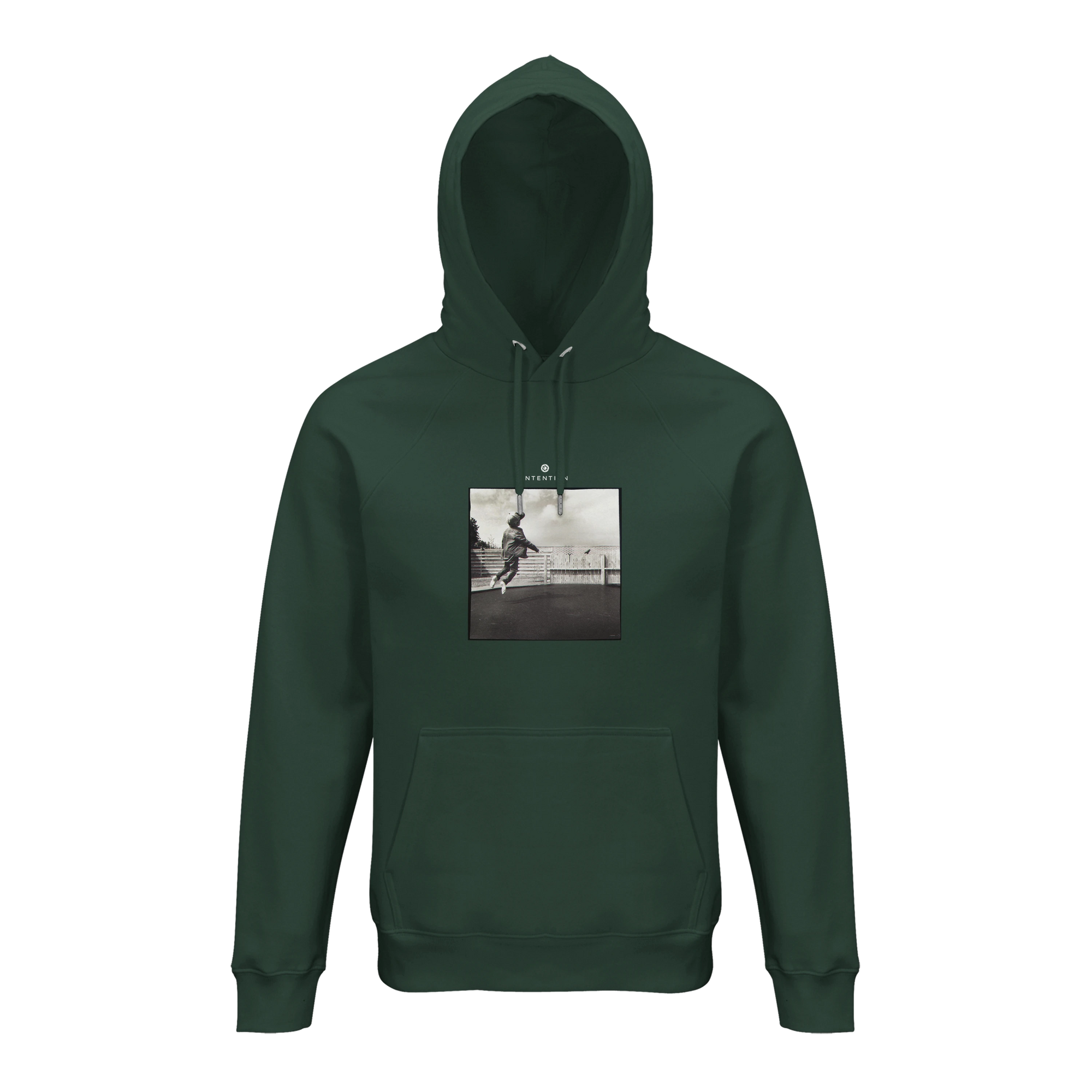 Transcendence - "Ready to Fly" Hoodie Bottle Green 1
