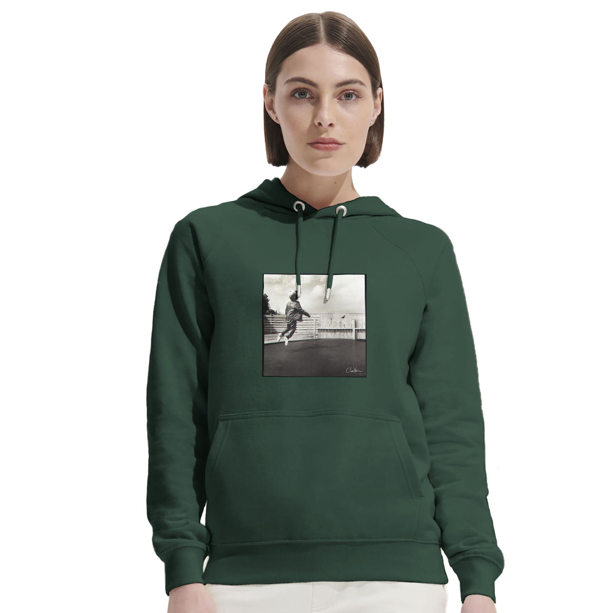 Transcendence - "Ready to Fly" Hoodie Bottle Green 5