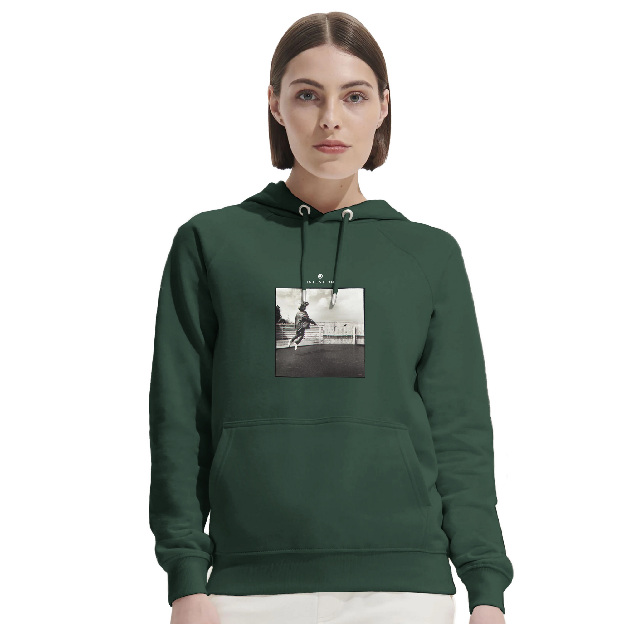 Transcendence - "Ready to Fly" Hoodie Bottle Green 5