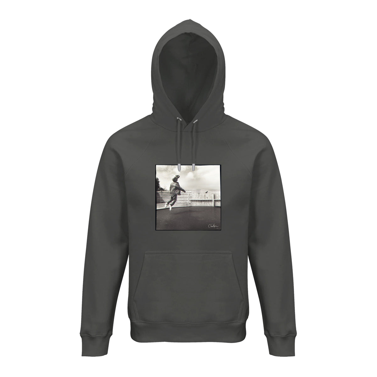 Transcendence - "Ready to Fly" Hoodie charcoal melange 1