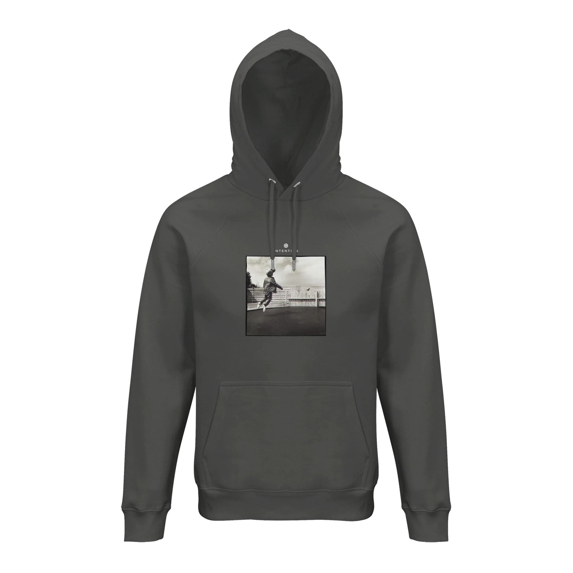 Transcendence - "Ready to Fly" Hoodie charcoal melange 1
