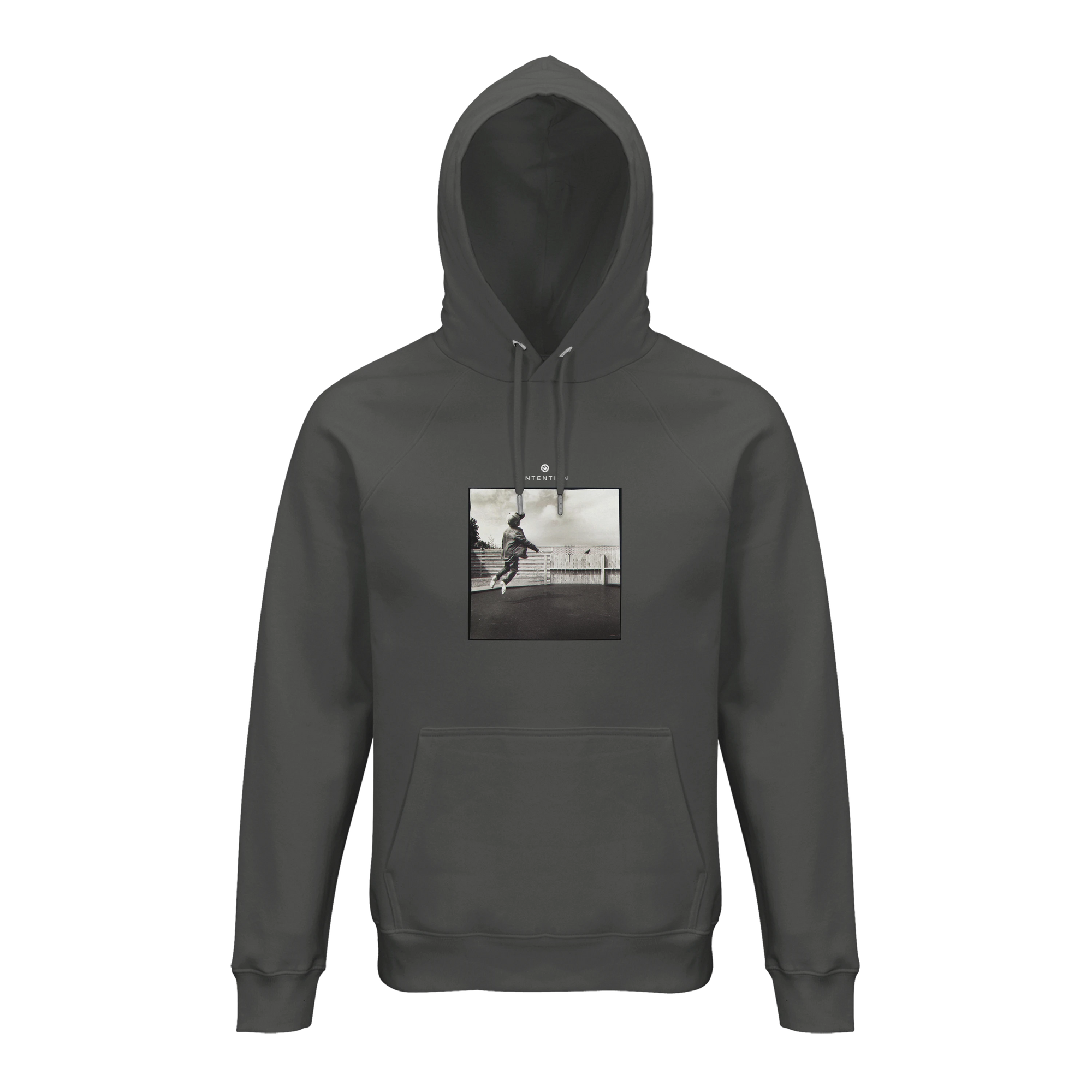 Transcendence - "Ready to Fly" Hoodie charcoal melange 1