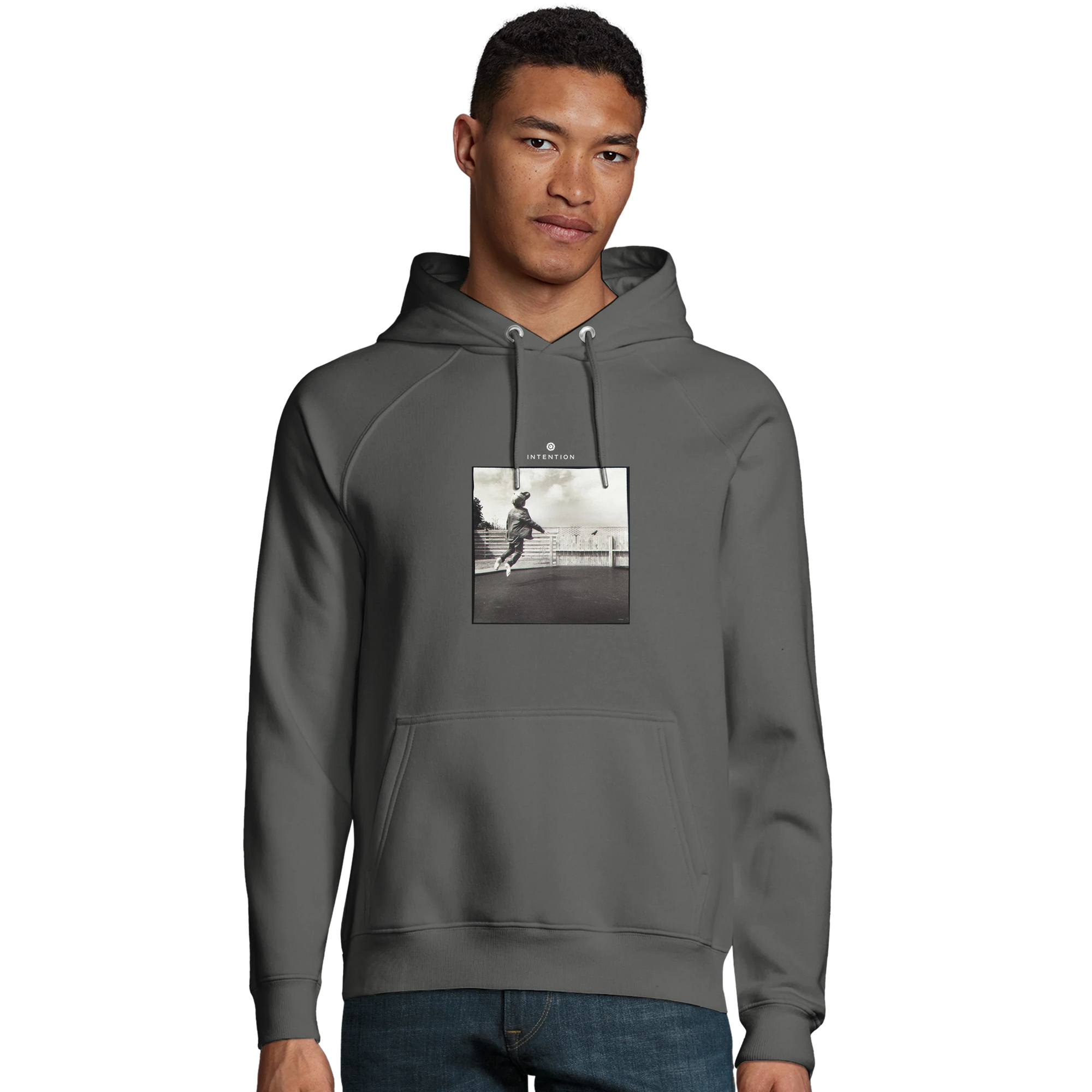 Transcendence - "Ready to Fly" Hoodie charcoal melange 3