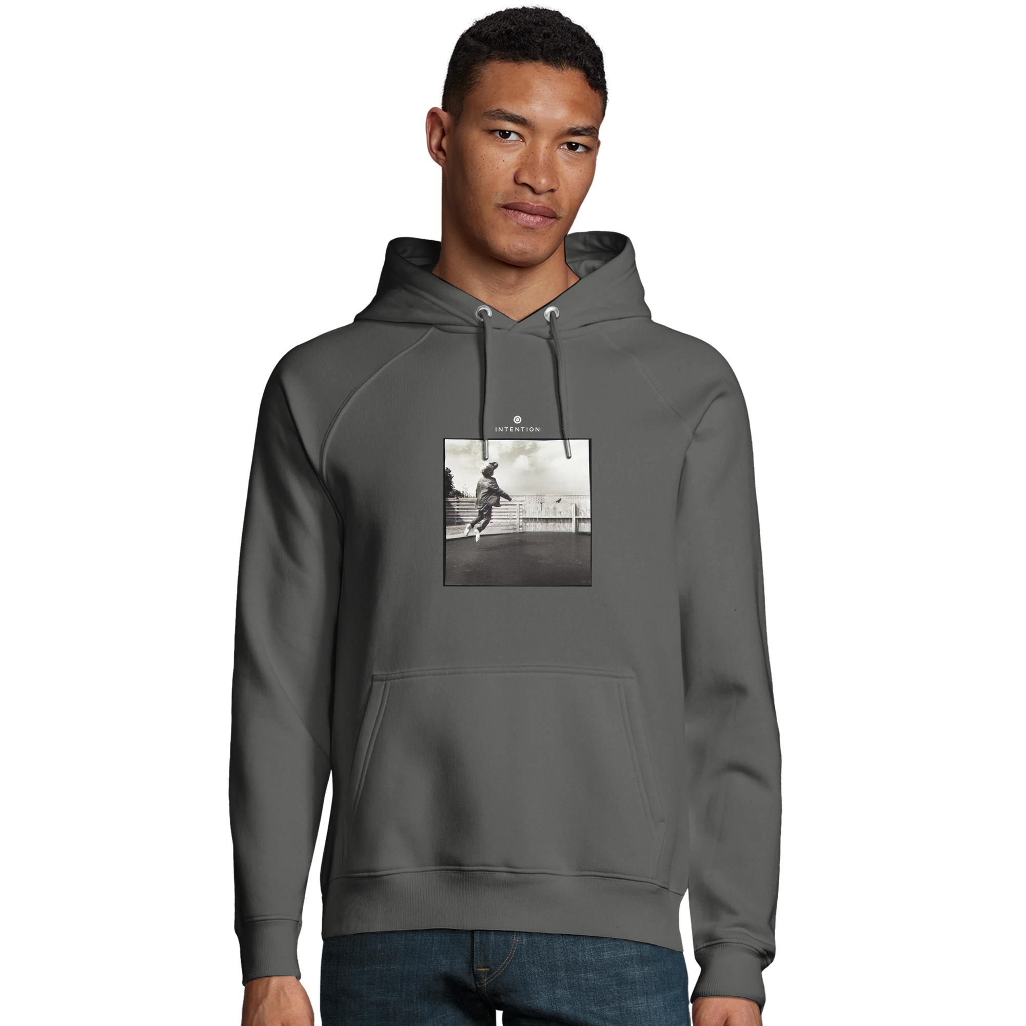 Transcendence - "Ready to Fly" Hoodie charcoal melange 3
