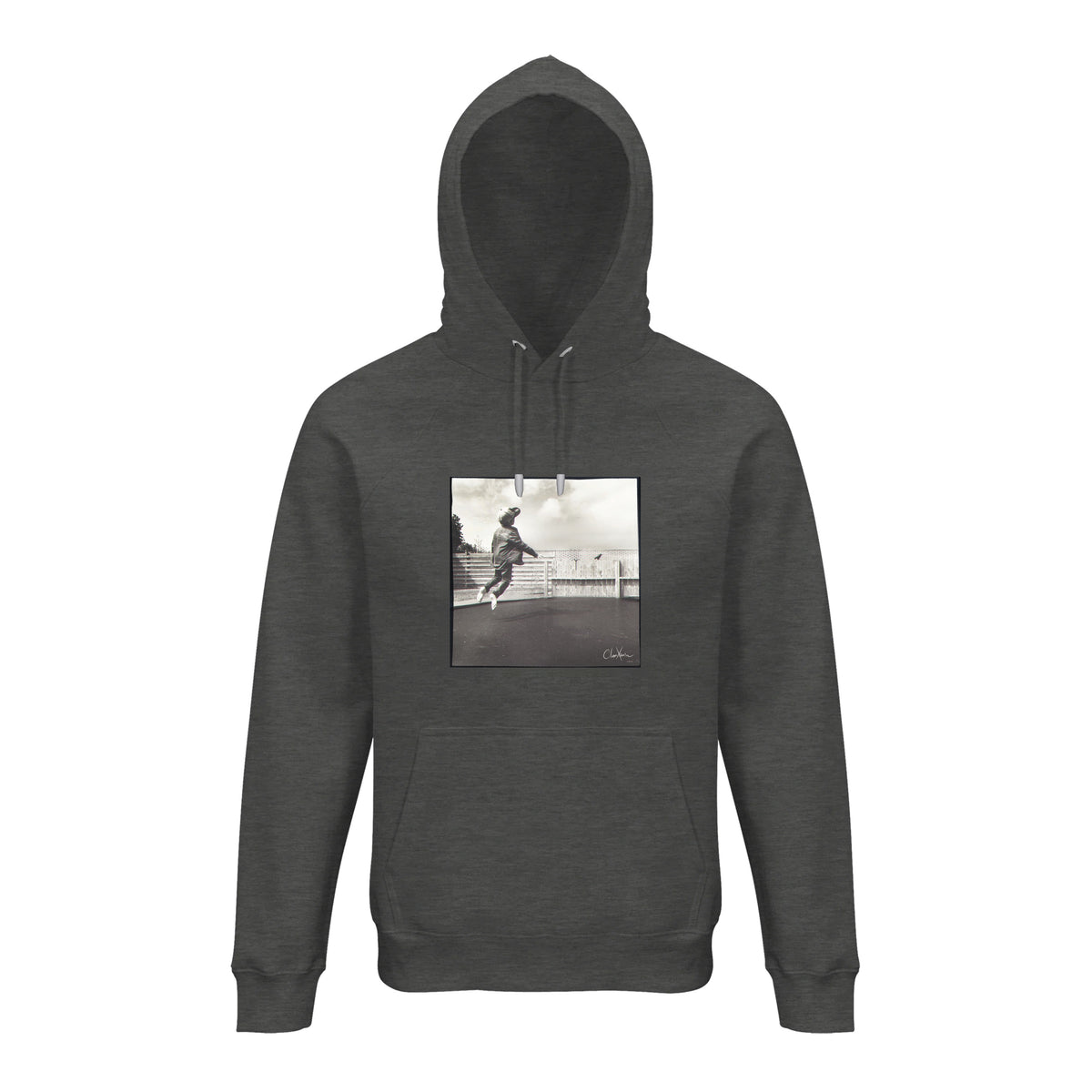 Transcendence - "Ready to Fly" Hoodie Grey Melange 1