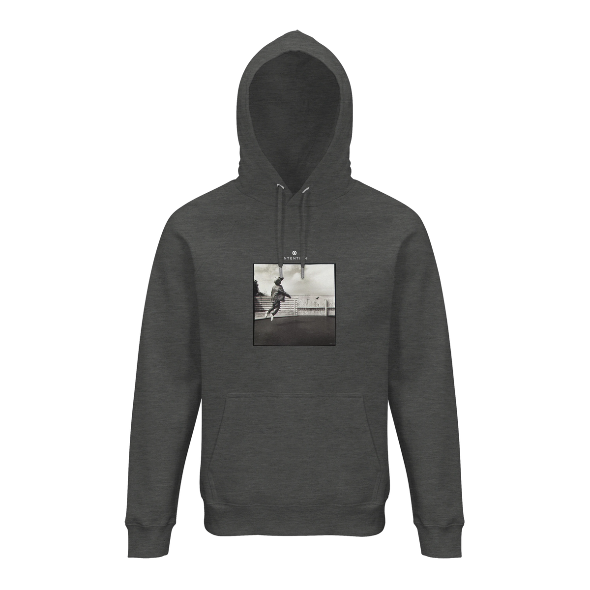 Transcendence - "Ready to Fly" Hoodie Grey Melange 1