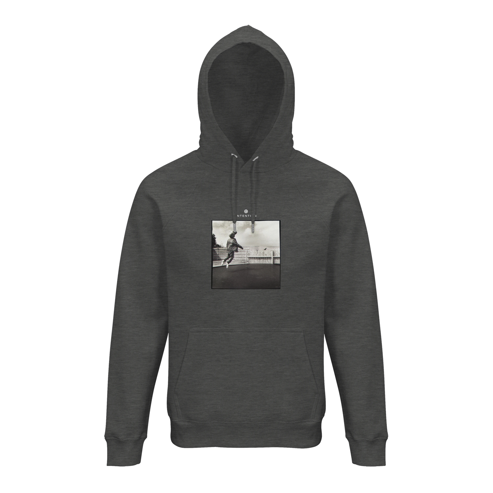 Transcendence - "Ready to Fly" Hoodie Grey Melange 1