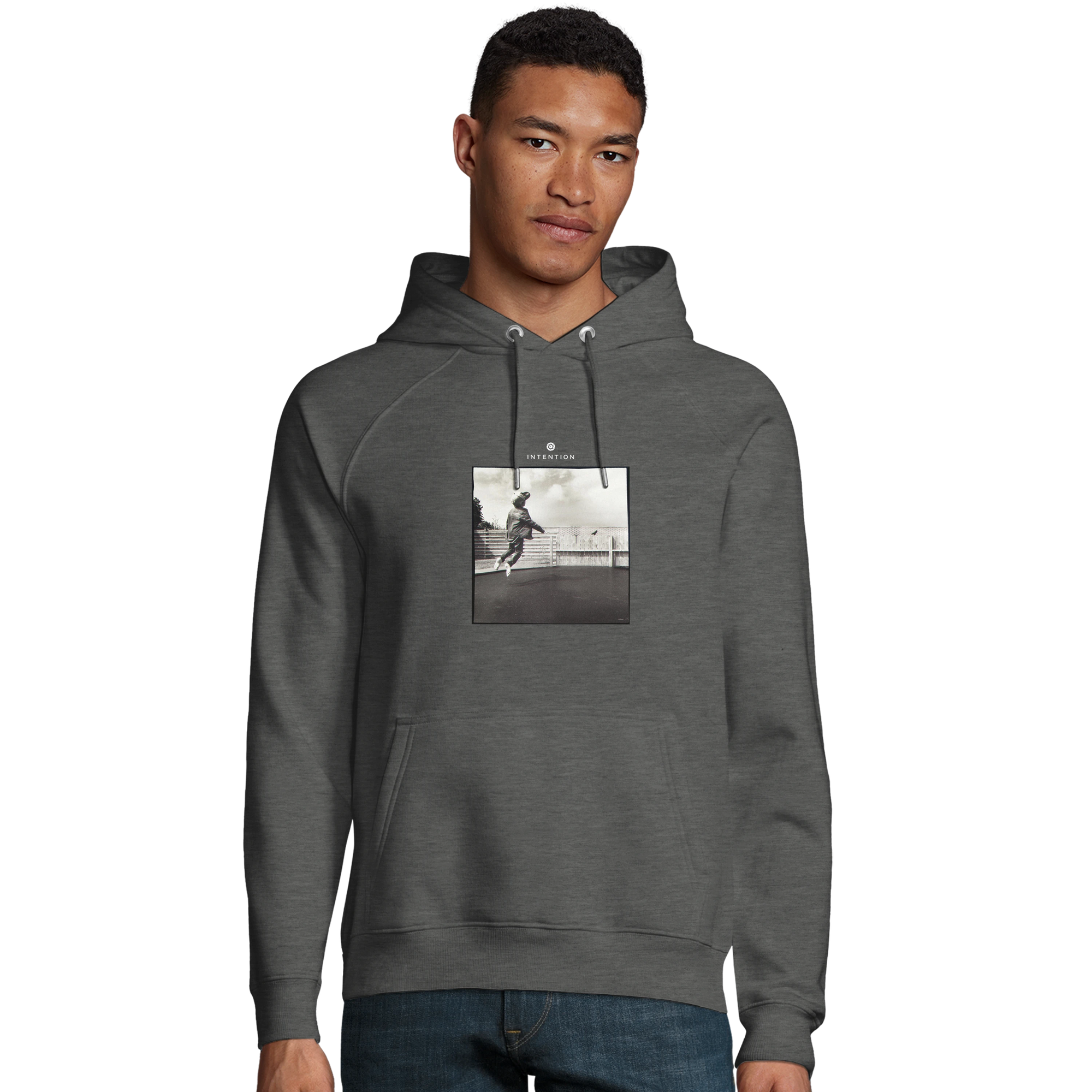 Transcendence - "Ready to Fly" Hoodie Grey Melange 3