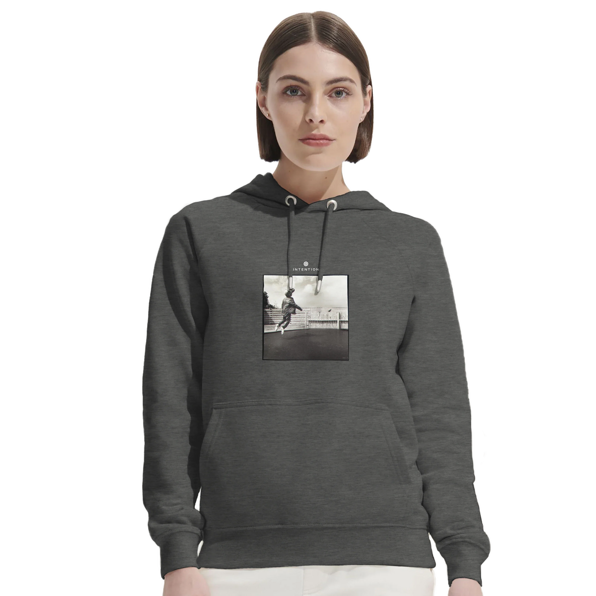 Transcendence - "Ready to Fly" Hoodie Grey Melange 5