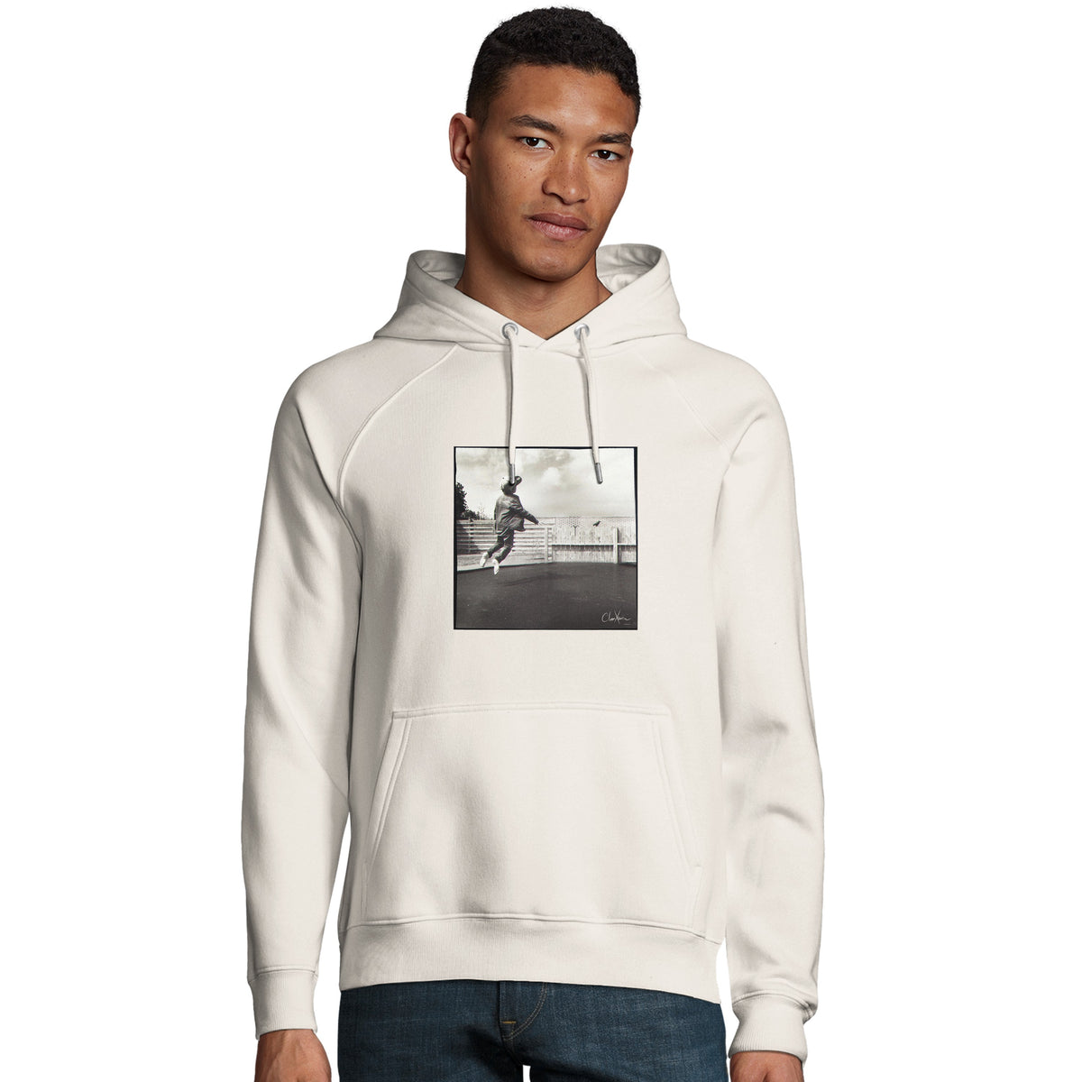 Transcendence - "Ready to Fly" Hoodie Off White 3