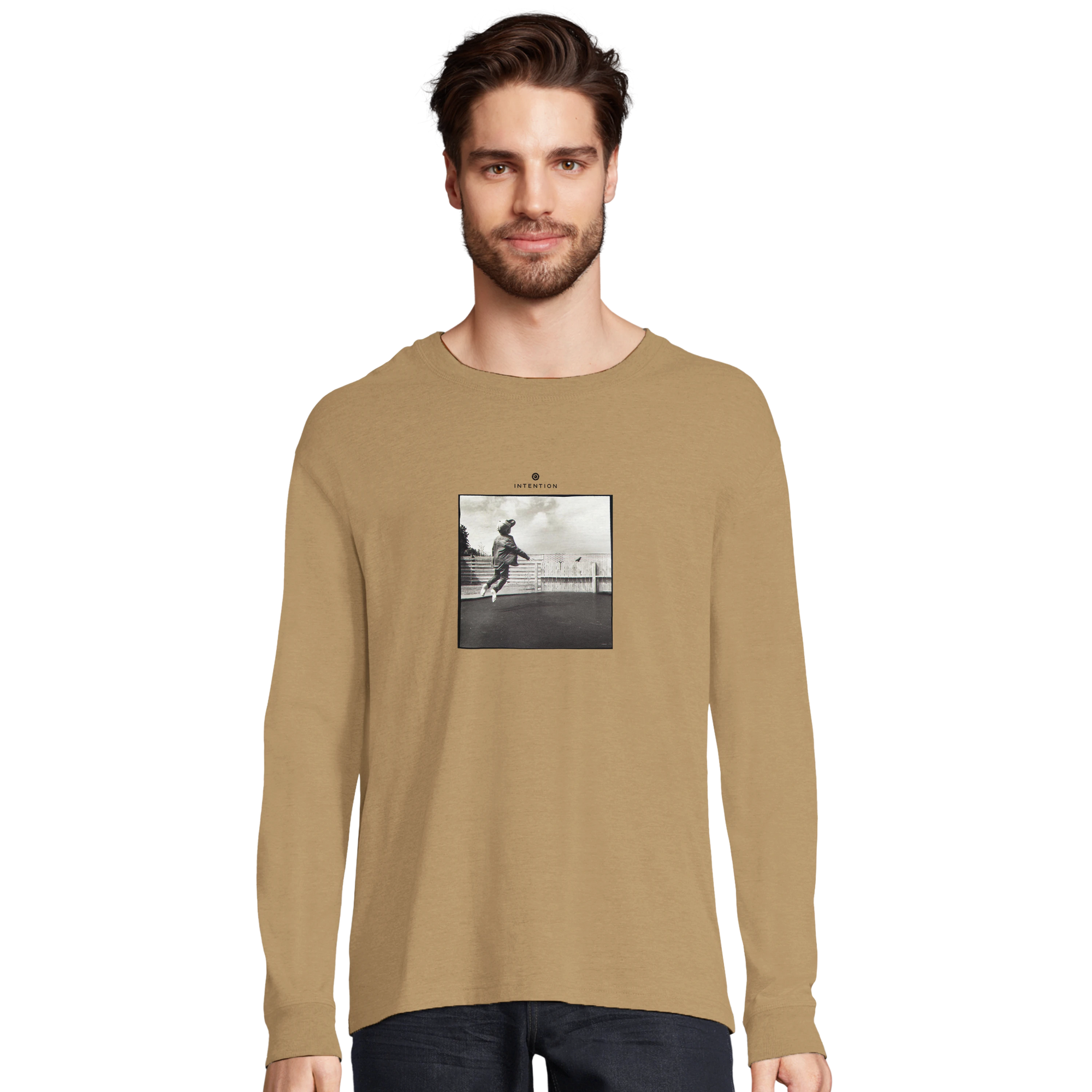 Transcendence - "Ready to Fly" Long sleeve dark beige 3