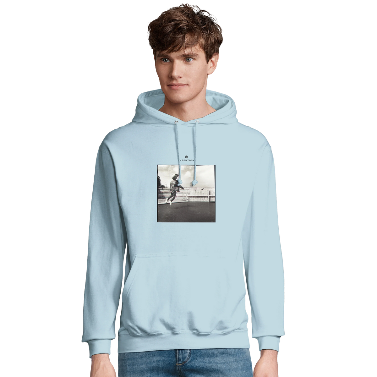 Transcendence - "Ready to Fly" Hoodie creamy blue 3