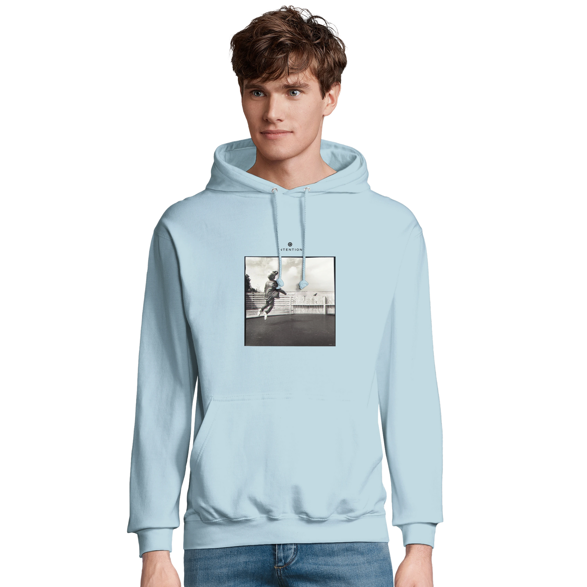 Transcendence - "Ready to Fly" Hoodie creamy blue 3