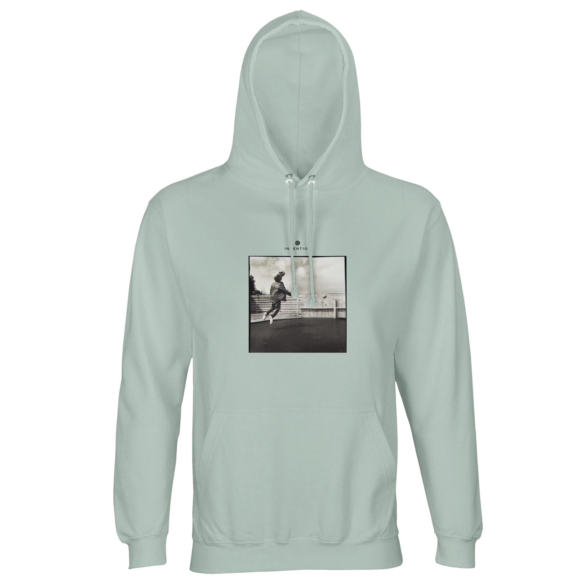 Transcendence - "Ready to Fly" Hoodie creamy green 1