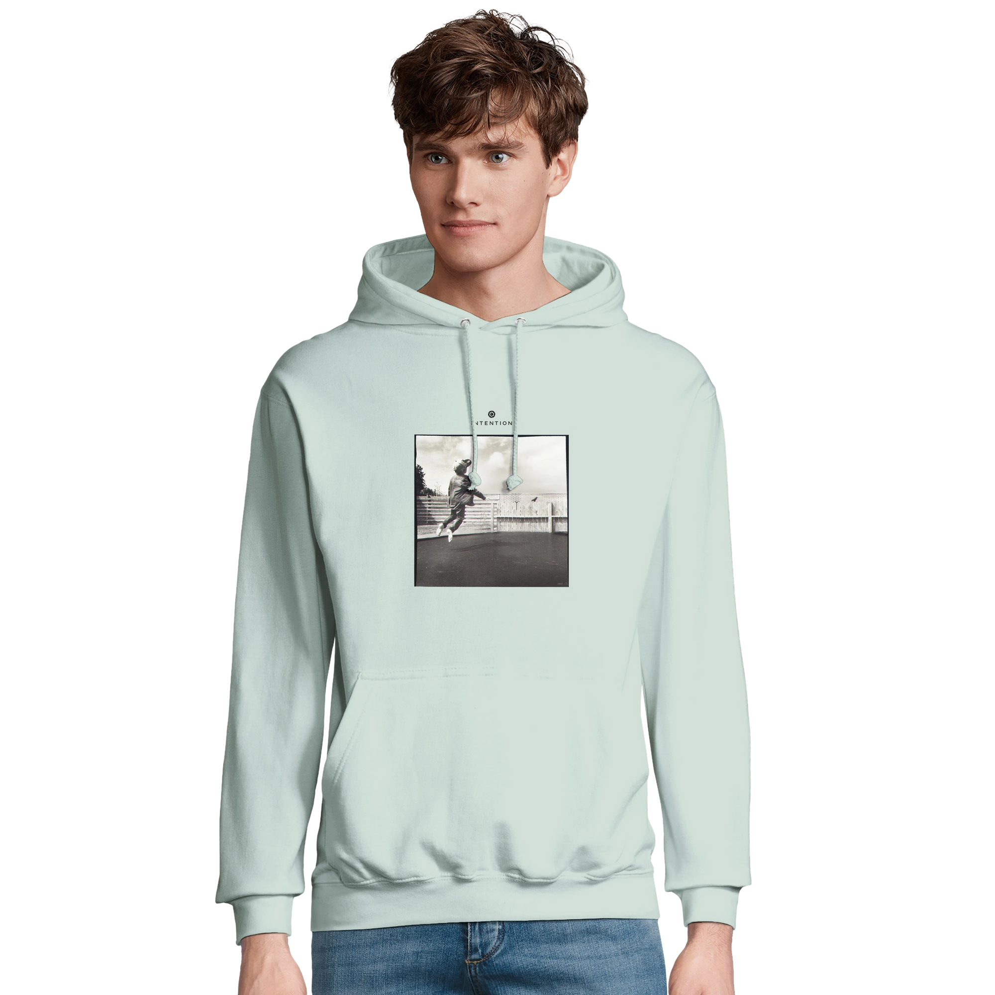 Transcendence - "Ready to Fly" Hoodie creamy green 3