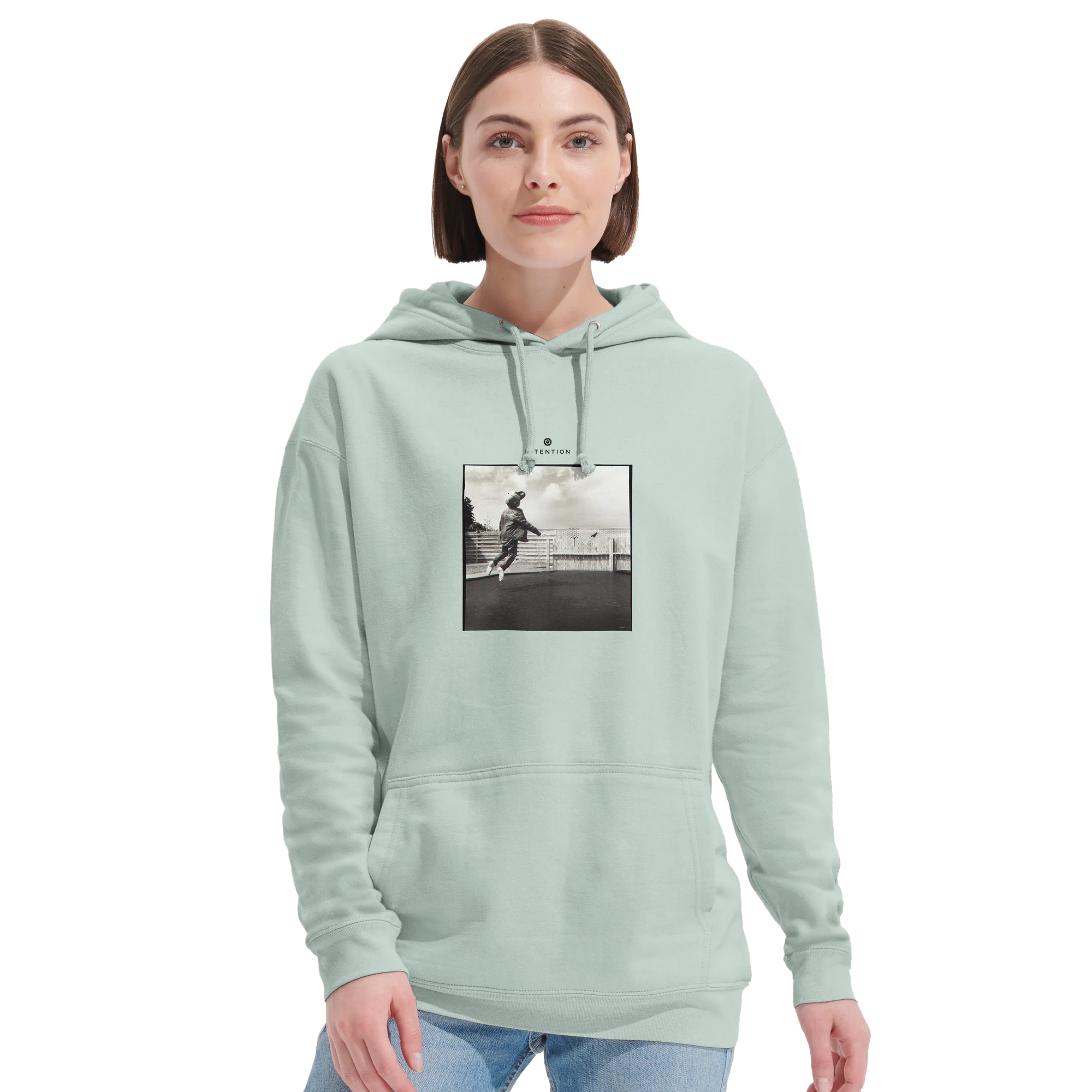 Transcendence - "Ready to Fly" Hoodie creamy green 5