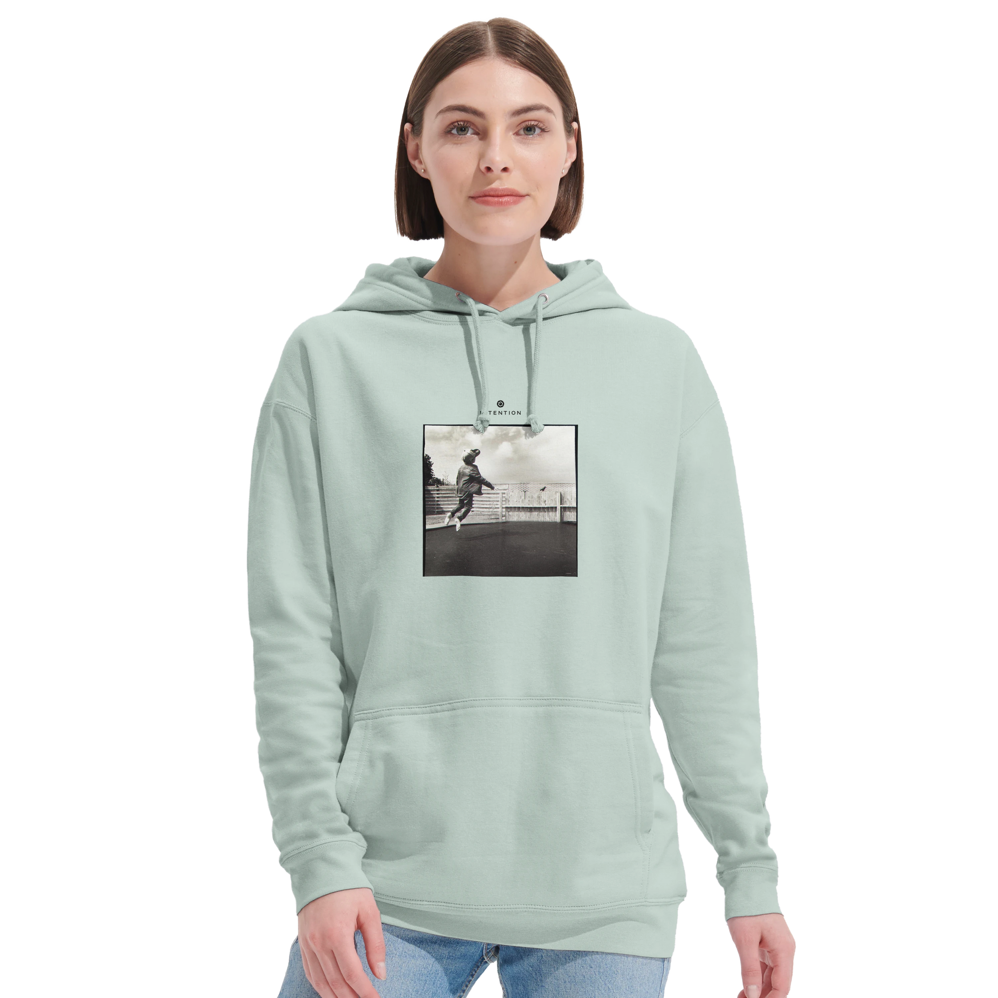 Transcendence - "Ready to Fly" Hoodie creamy green 5