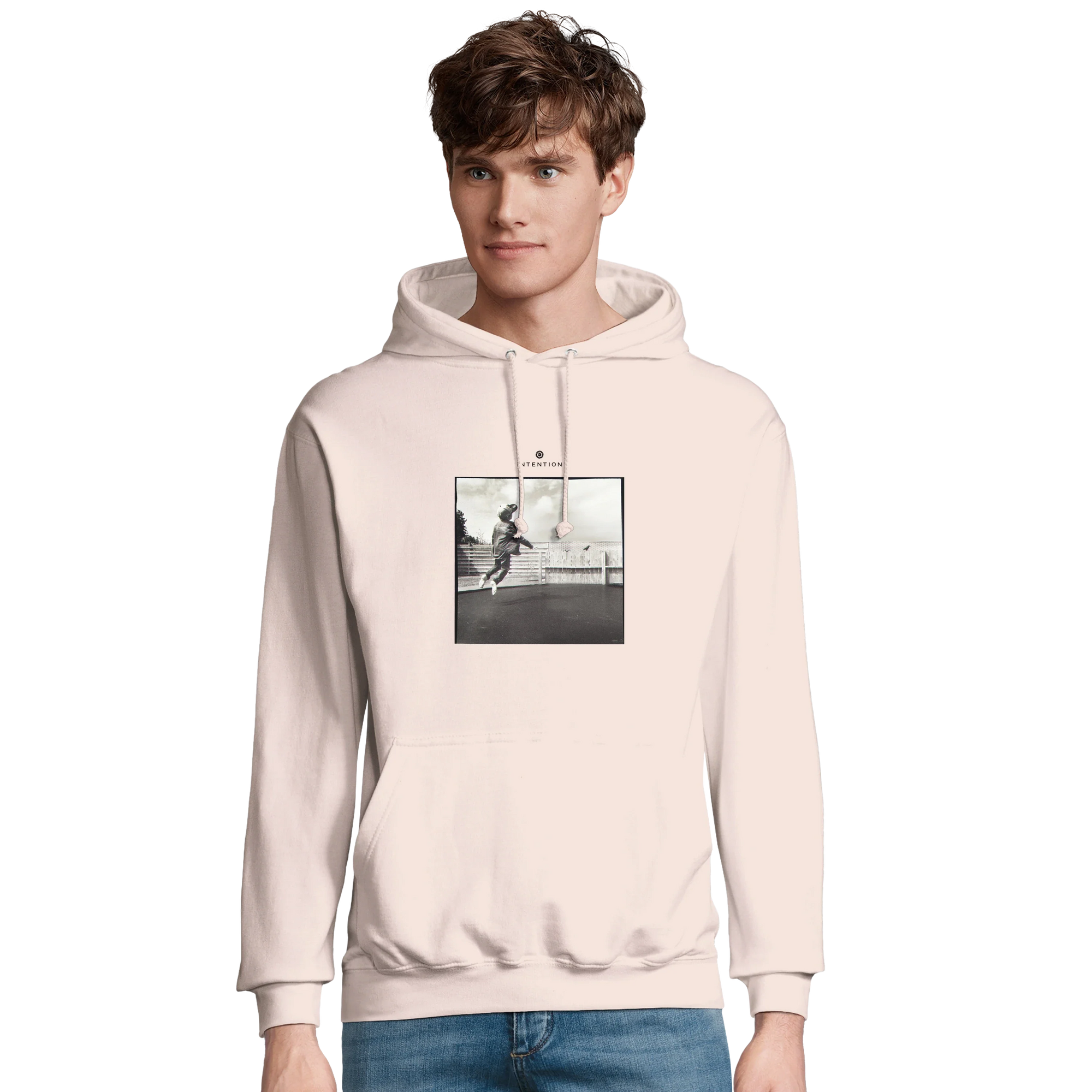 Transcendence - "Ready to Fly" Hoodie creamy pink 3