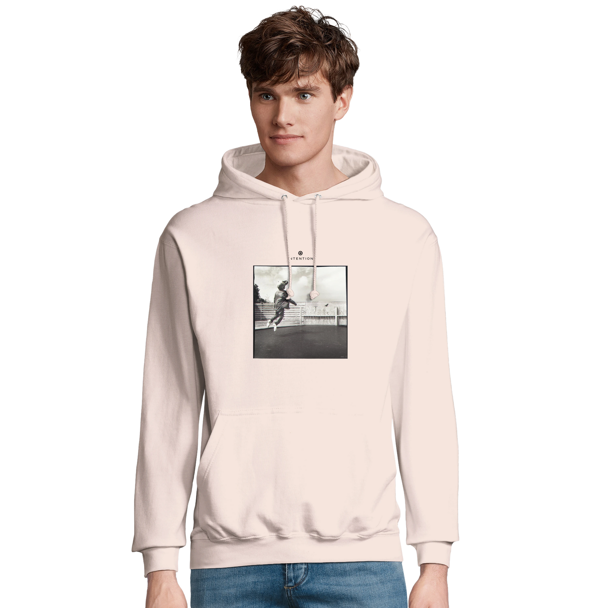 Transcendence - "Ready to Fly" Hoodie creamy pink 3