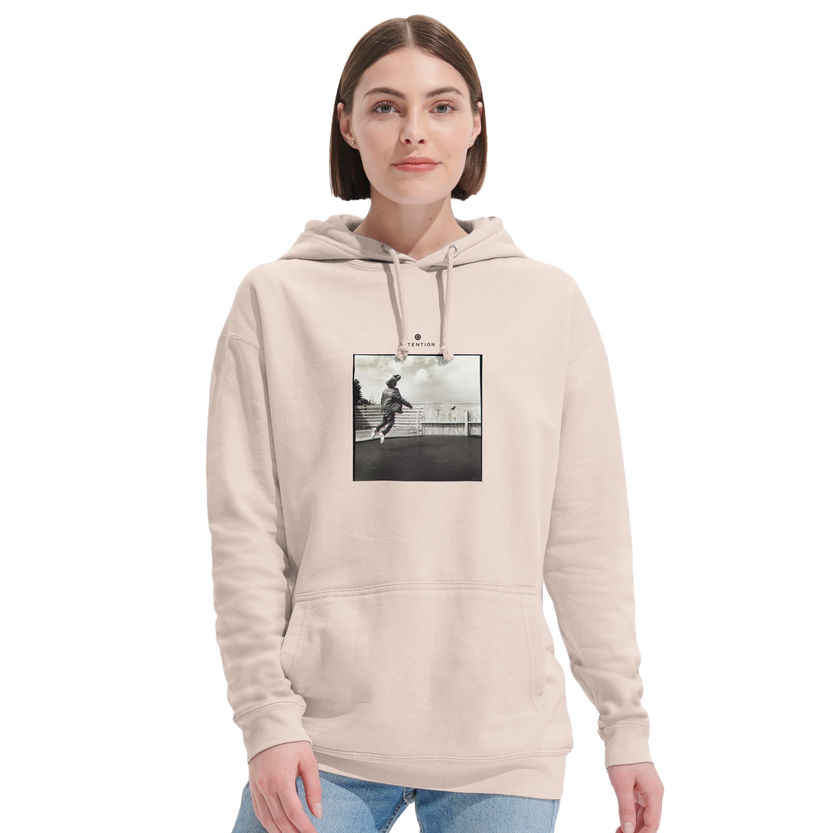 Transcendence - "Ready to Fly" Hoodie creamy pink 5