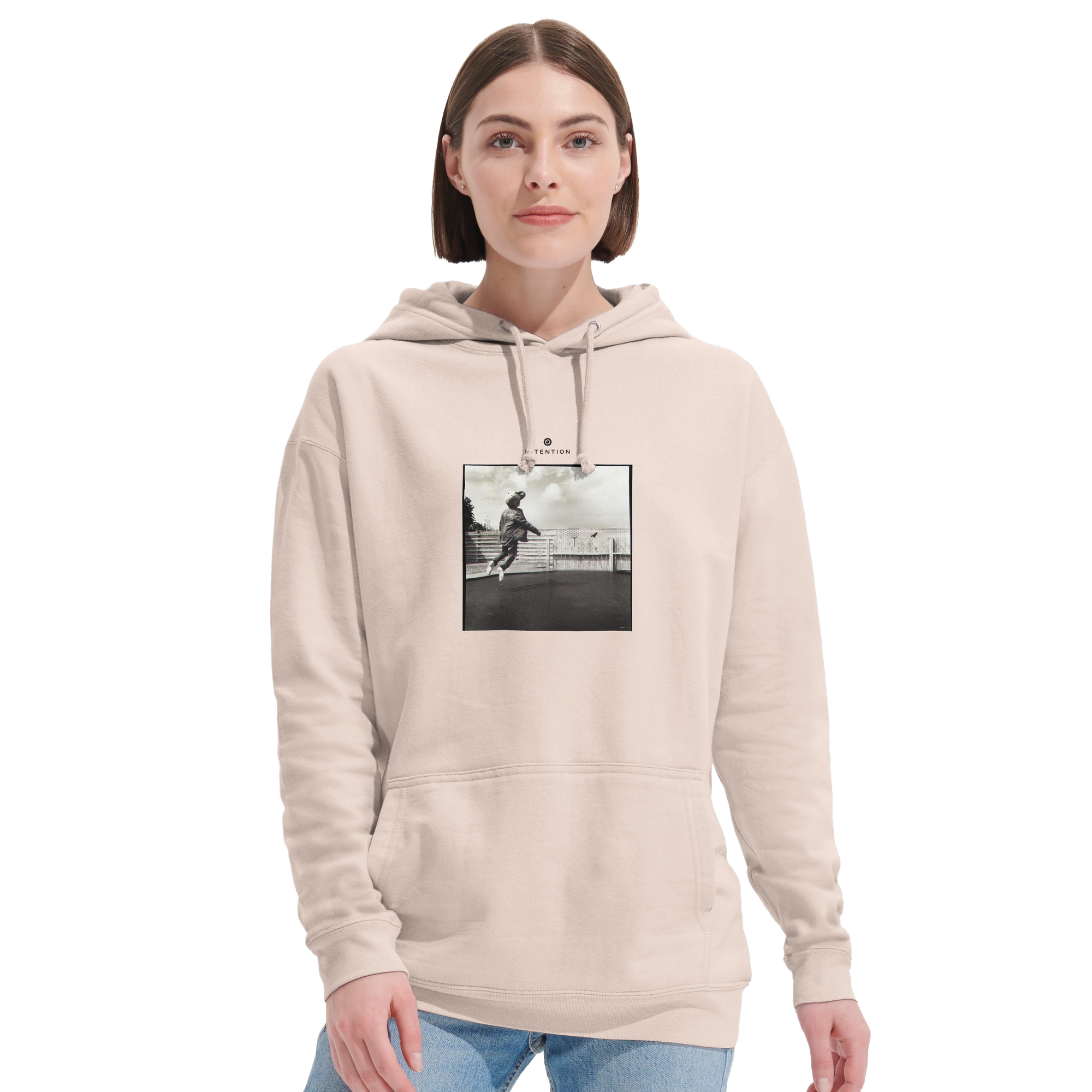 Transcendence - "Ready to Fly" Hoodie creamy pink 5