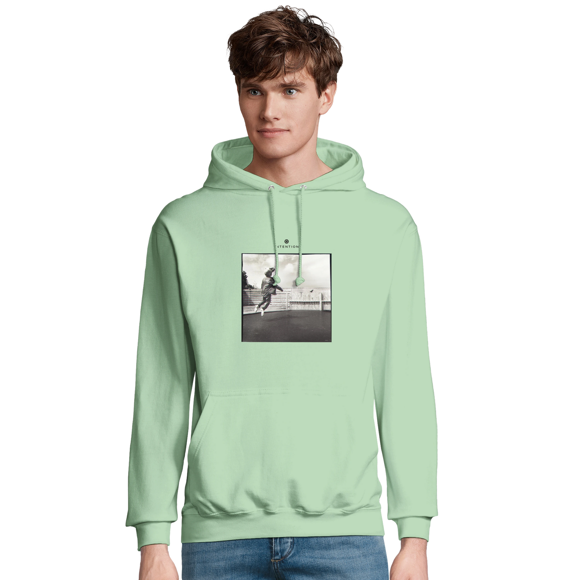 Transcendence - "Ready to Fly" Hoodie frozen green 3