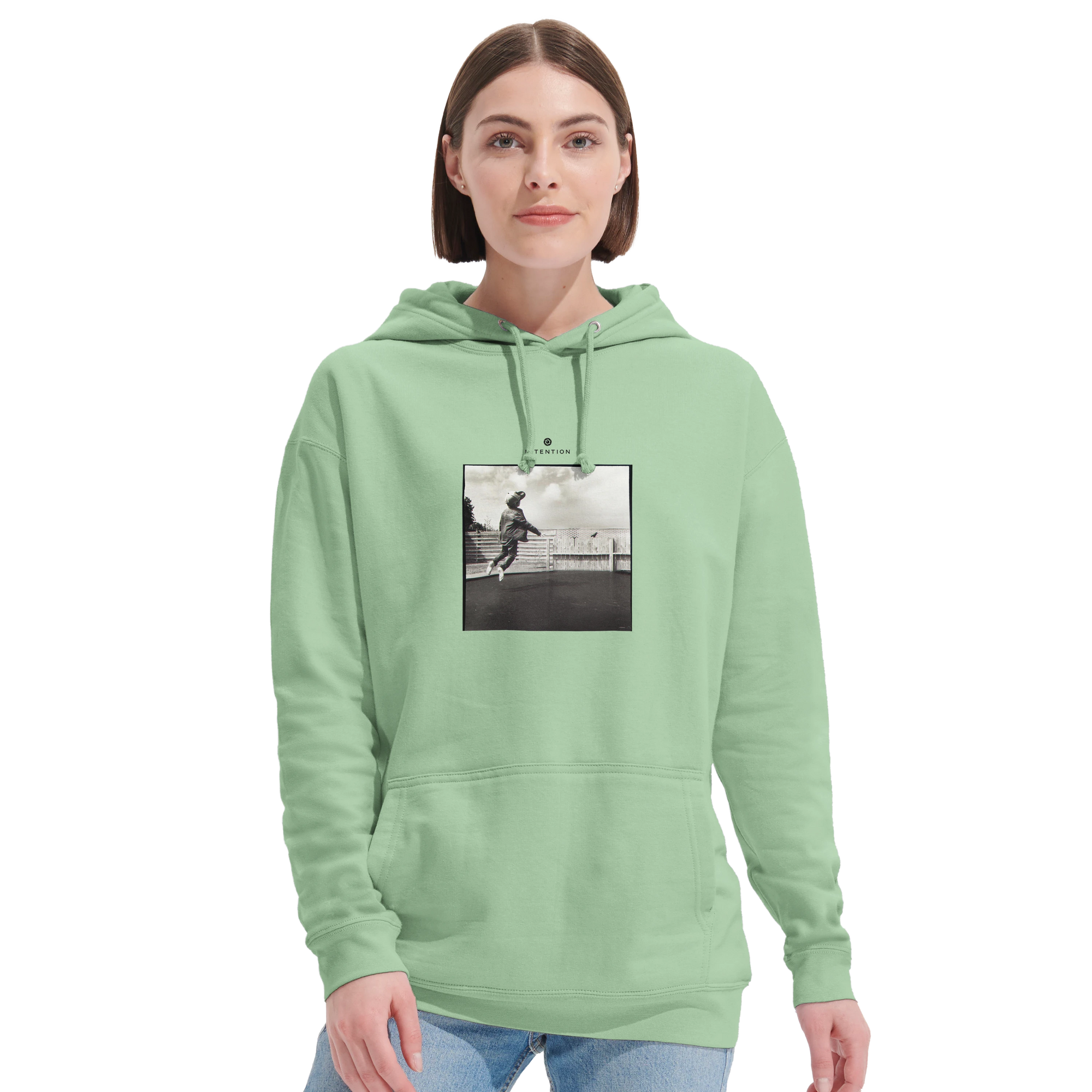 Transcendence - "Ready to Fly" Hoodie frozen green 5