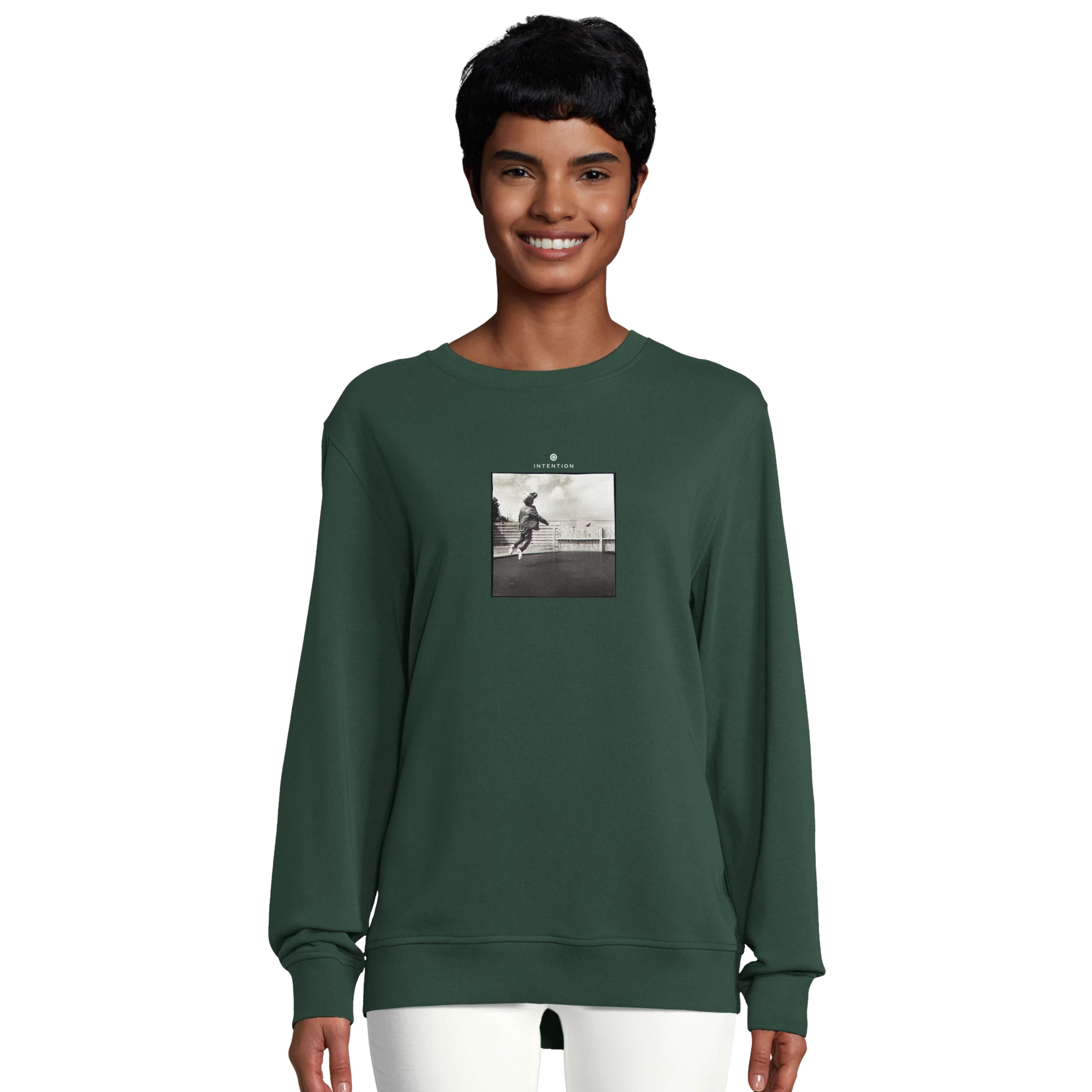 Transcendence - "Ready to Fly" Sweatshirt Bottle Green XS 38