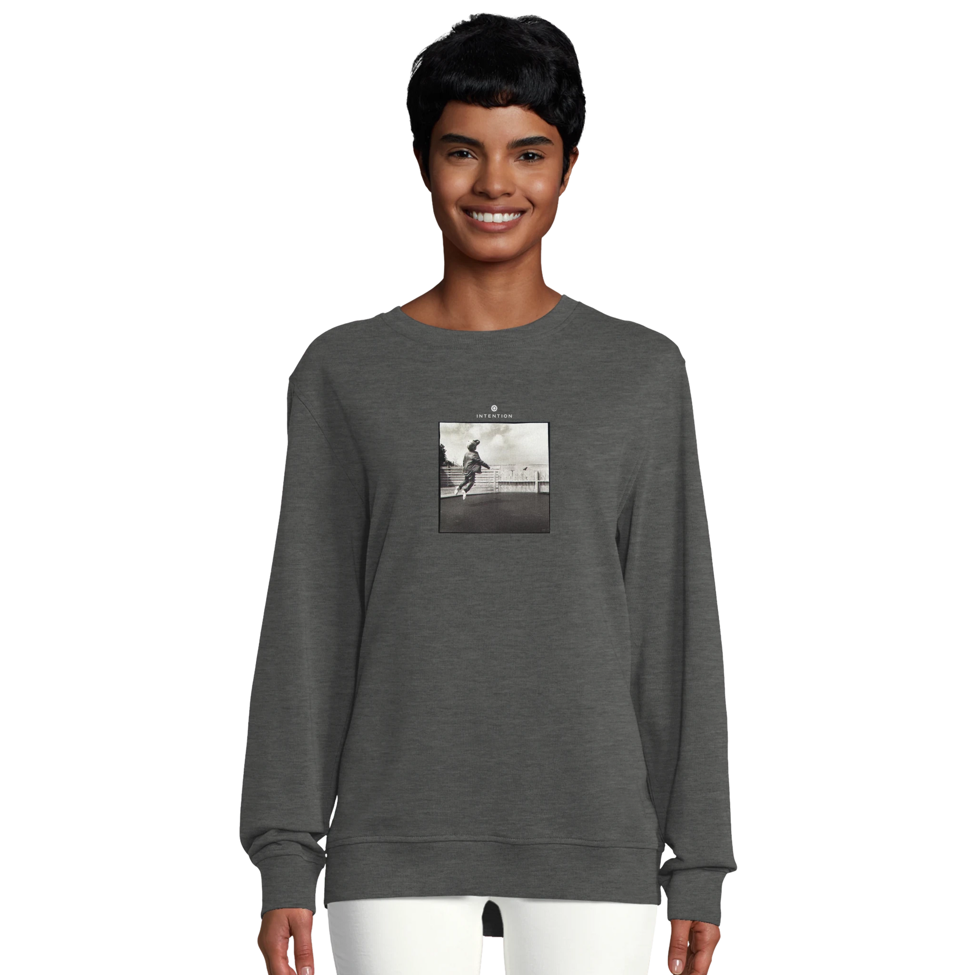 Transcendence - "Ready to Fly" Sweatshirt Grey Melange XS 14