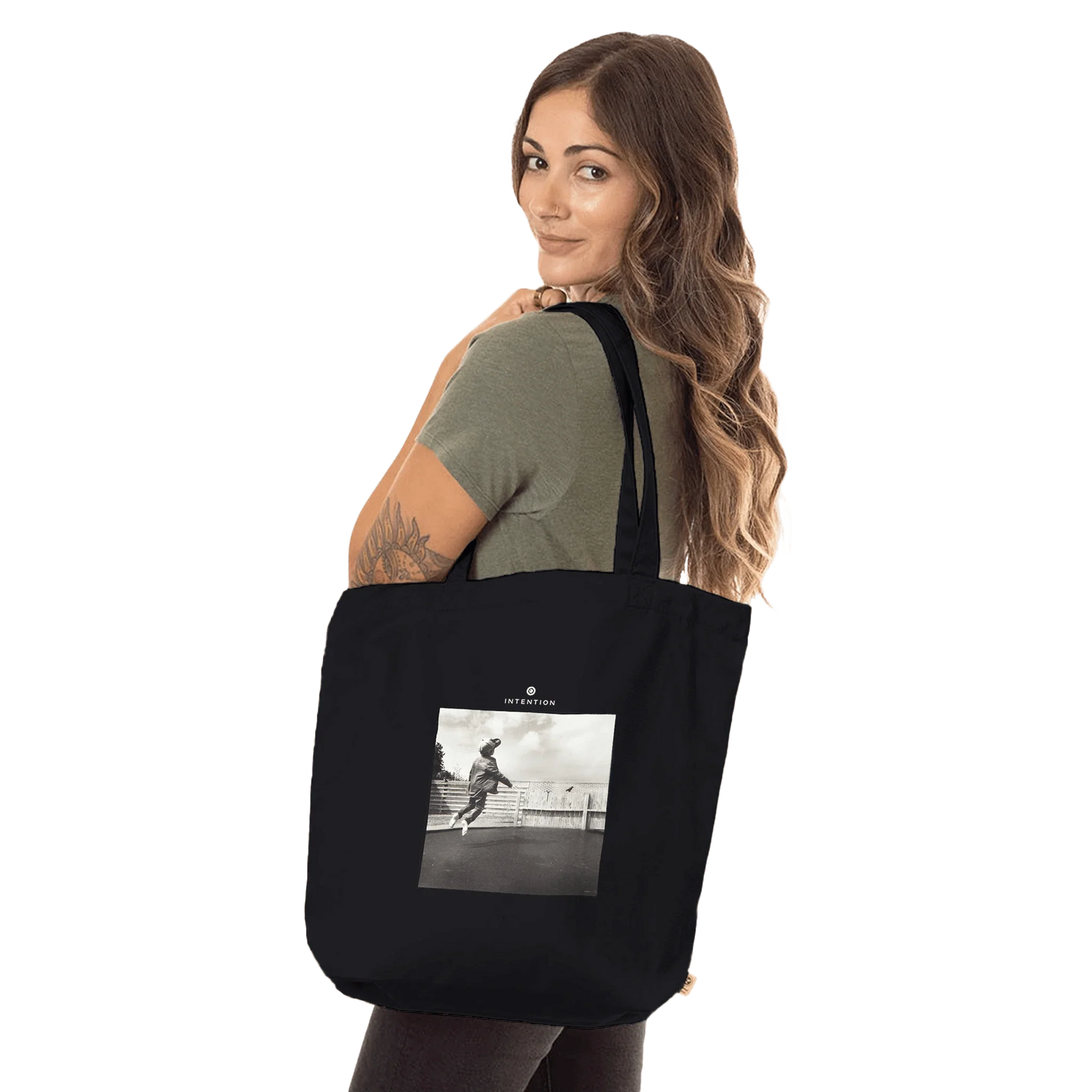 Transcendence - "Ready To Fly" Tote Bag Black 4