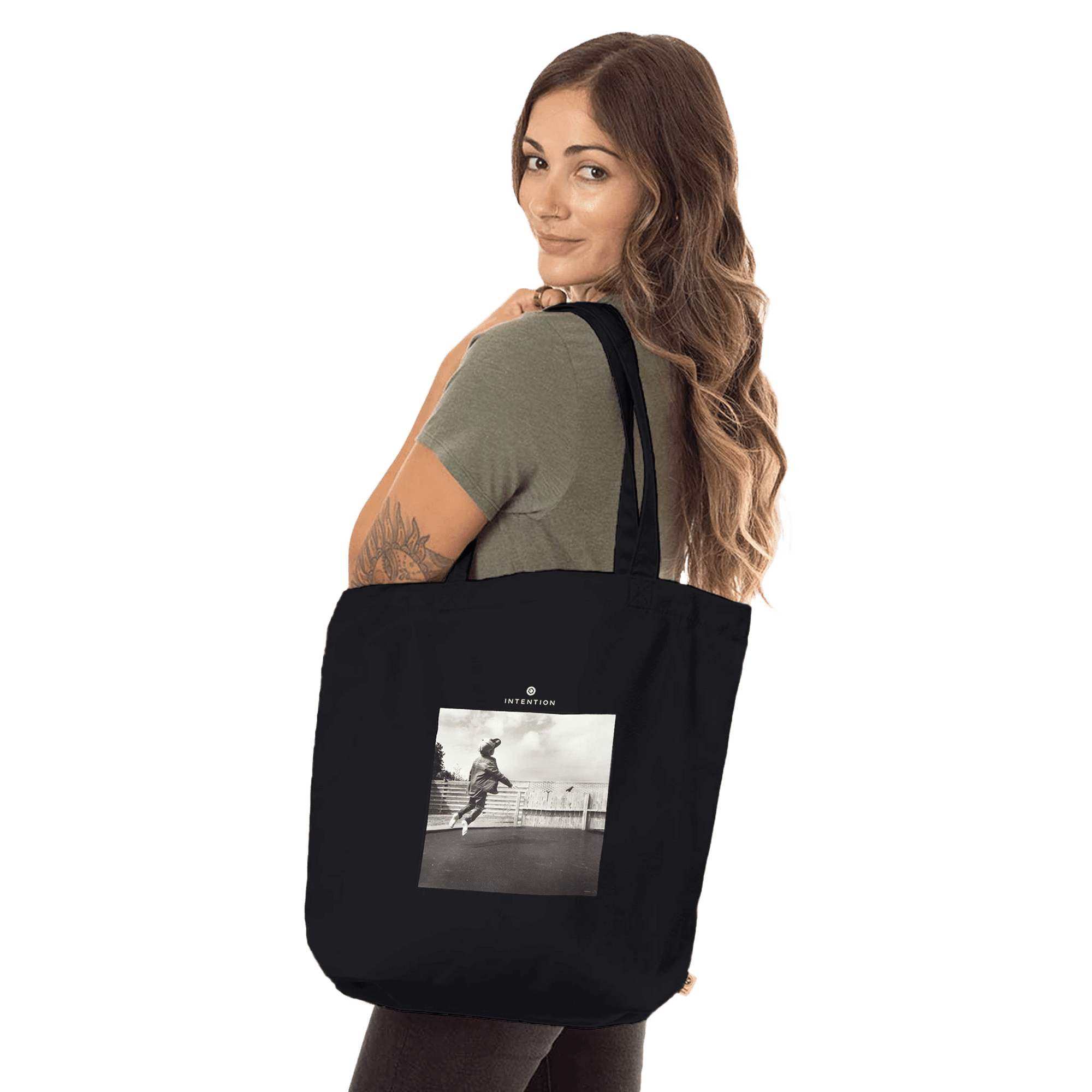 Transcendence - "Ready To Fly" Tote Bag Black 4