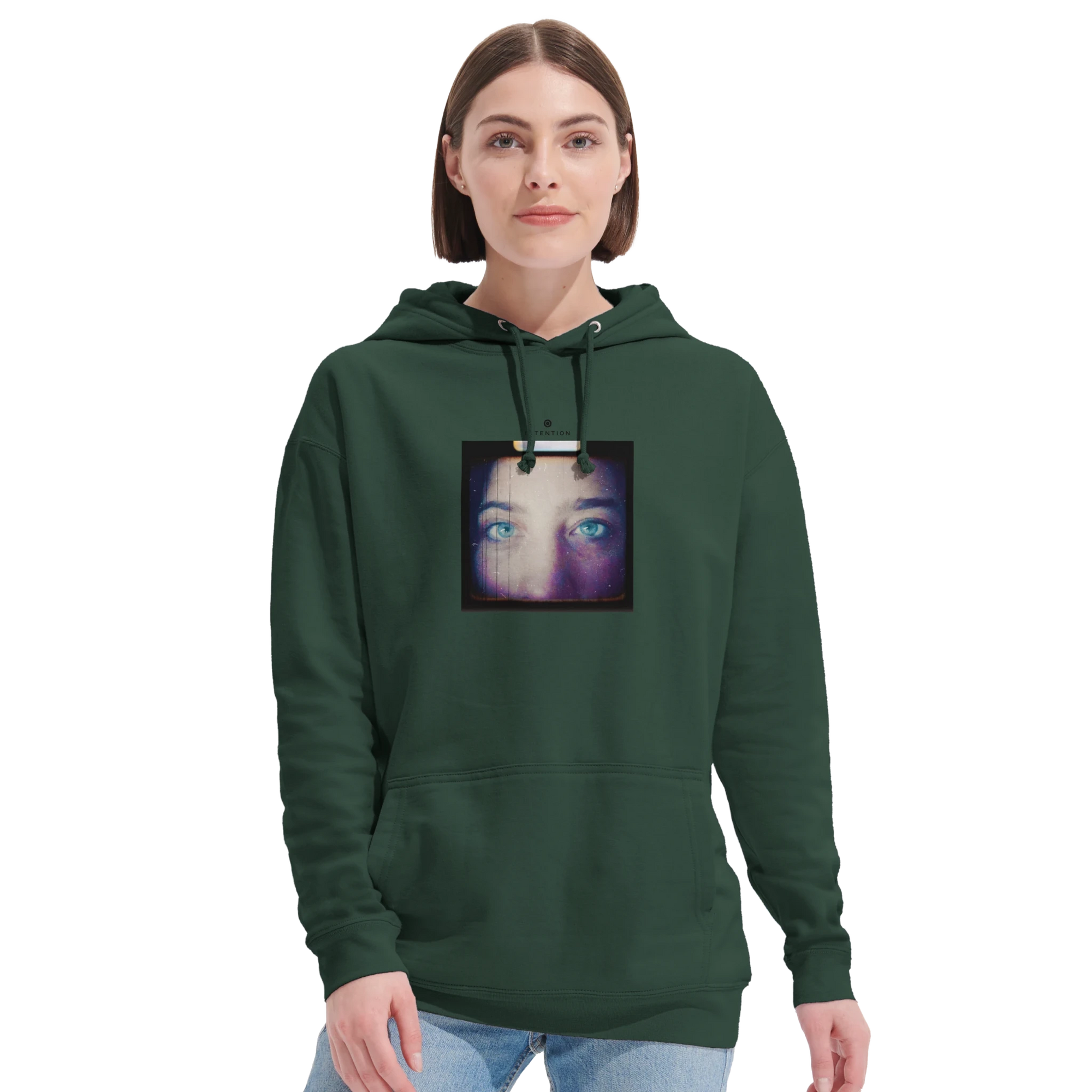 Truthful  Hoodie  "Have a Looksie"Bottle Green 48