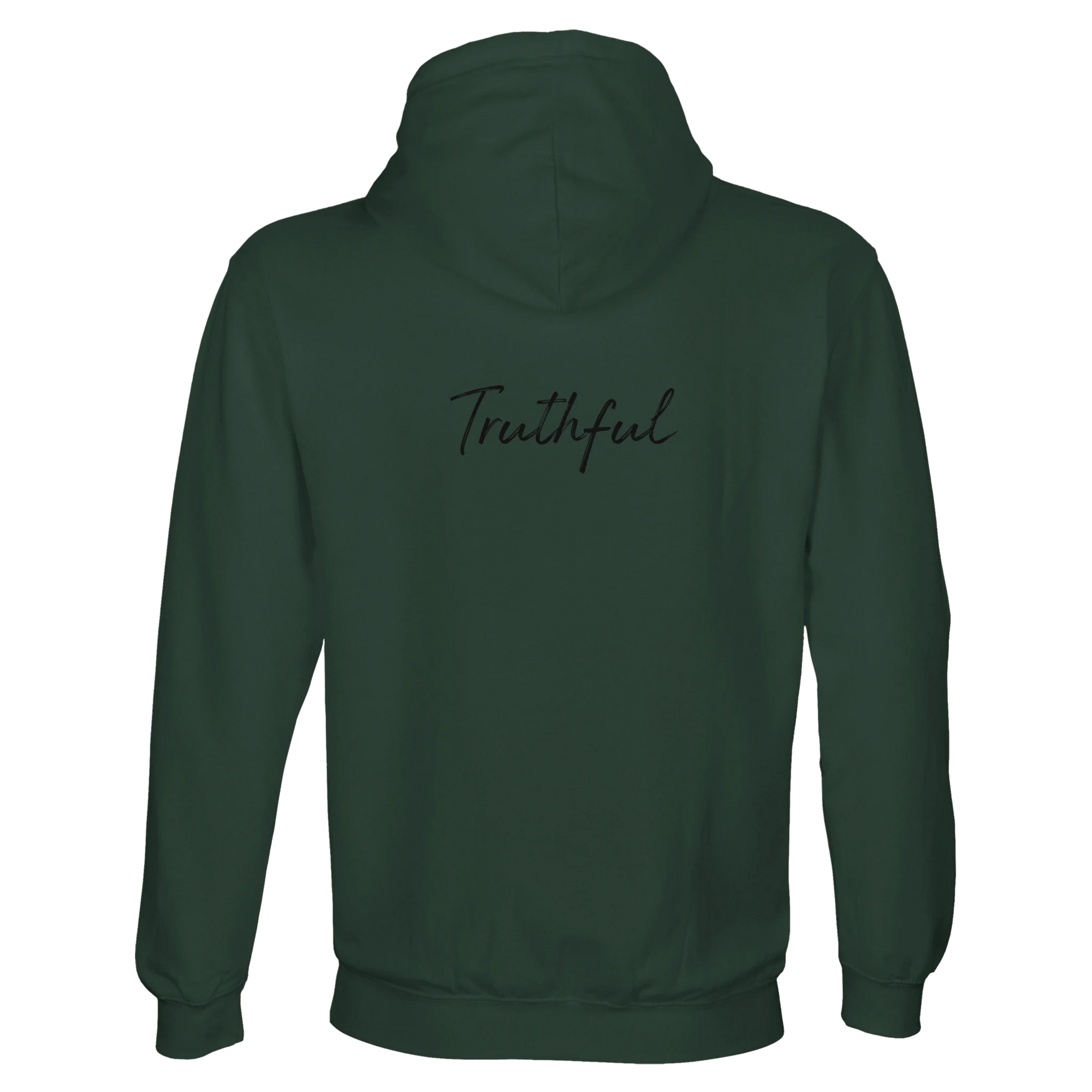 Truthful  Hoodie  "Have a Looksie"Bottle Green 45