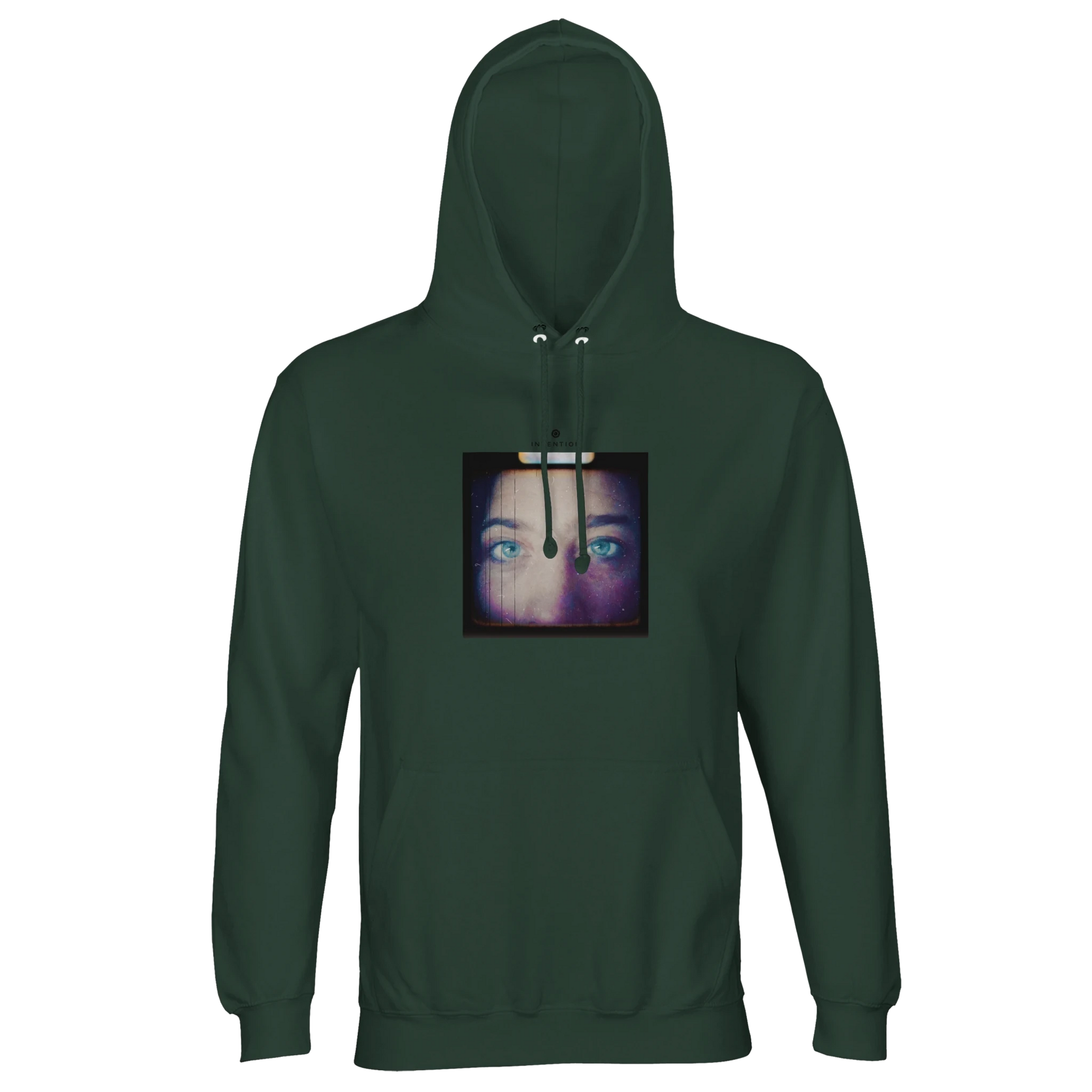 Truthful  Hoodie  "Have a Looksie"Bottle Green 44
