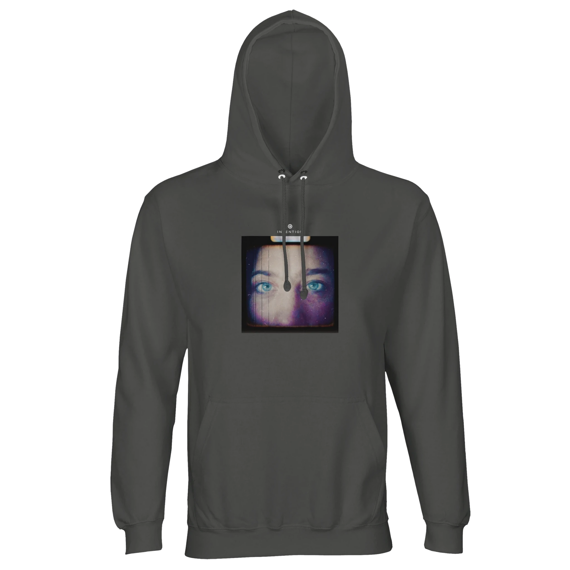 Truthful  Hoodie  "Have a Looksie"charcoal melange 39