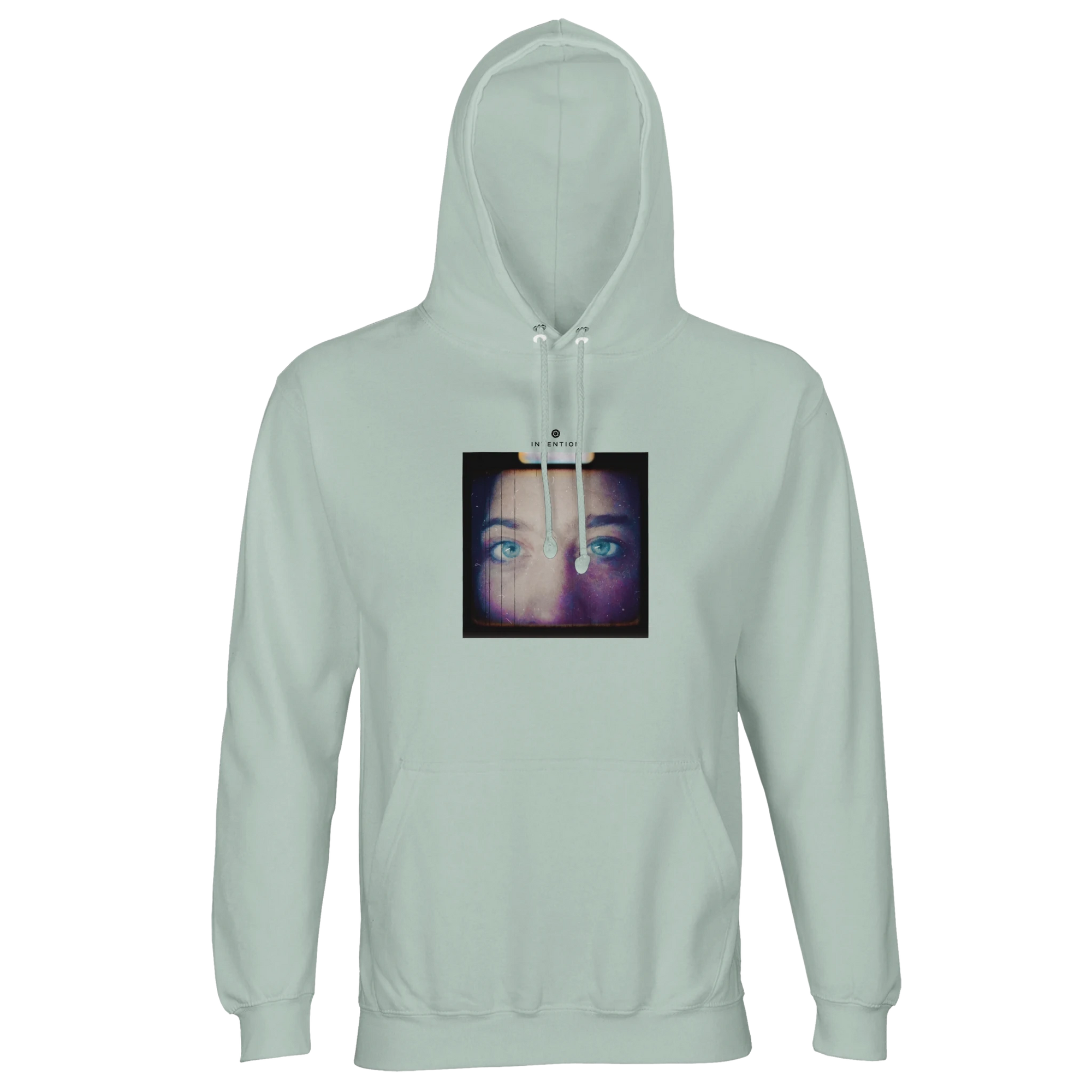 Truthful  Hoodie  "Have a Looksie"creamy green 24