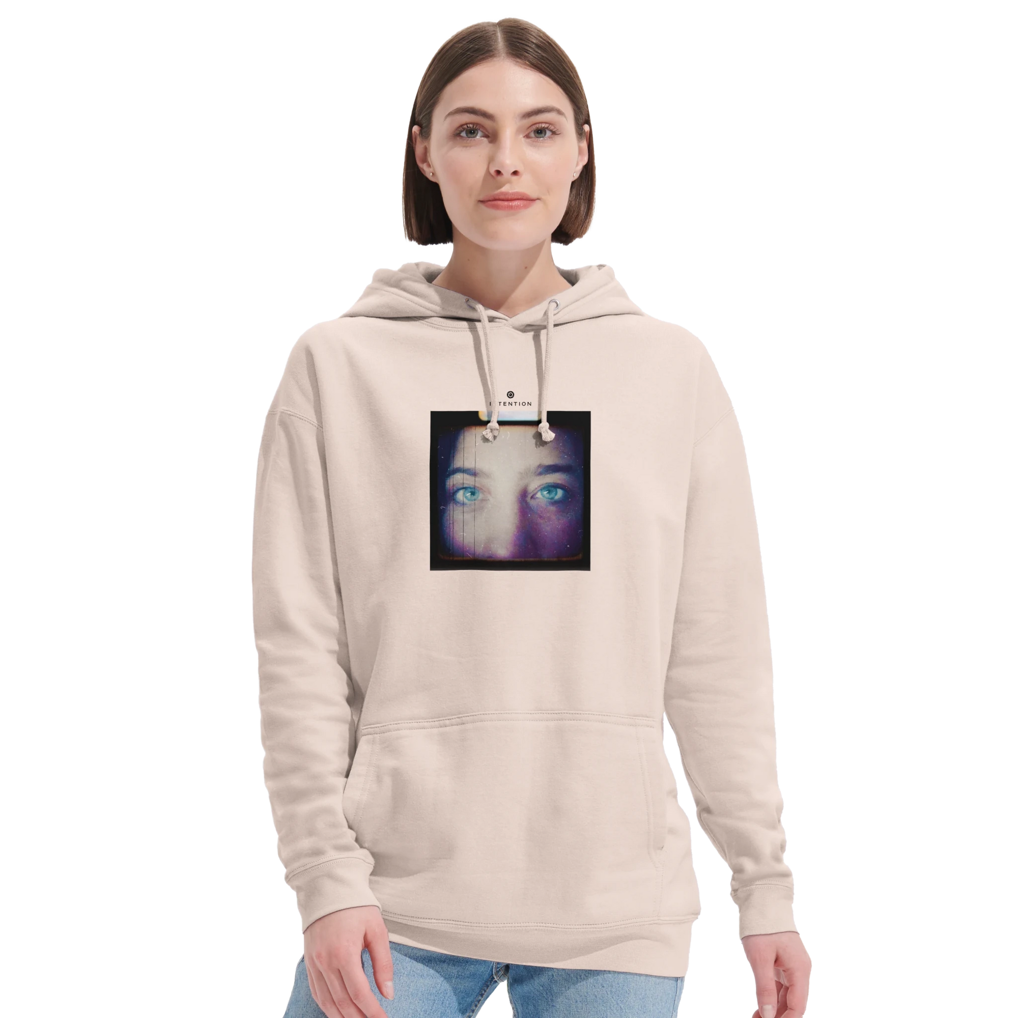Truthful  Hoodie  "Have a Looksie"creamy pink 18