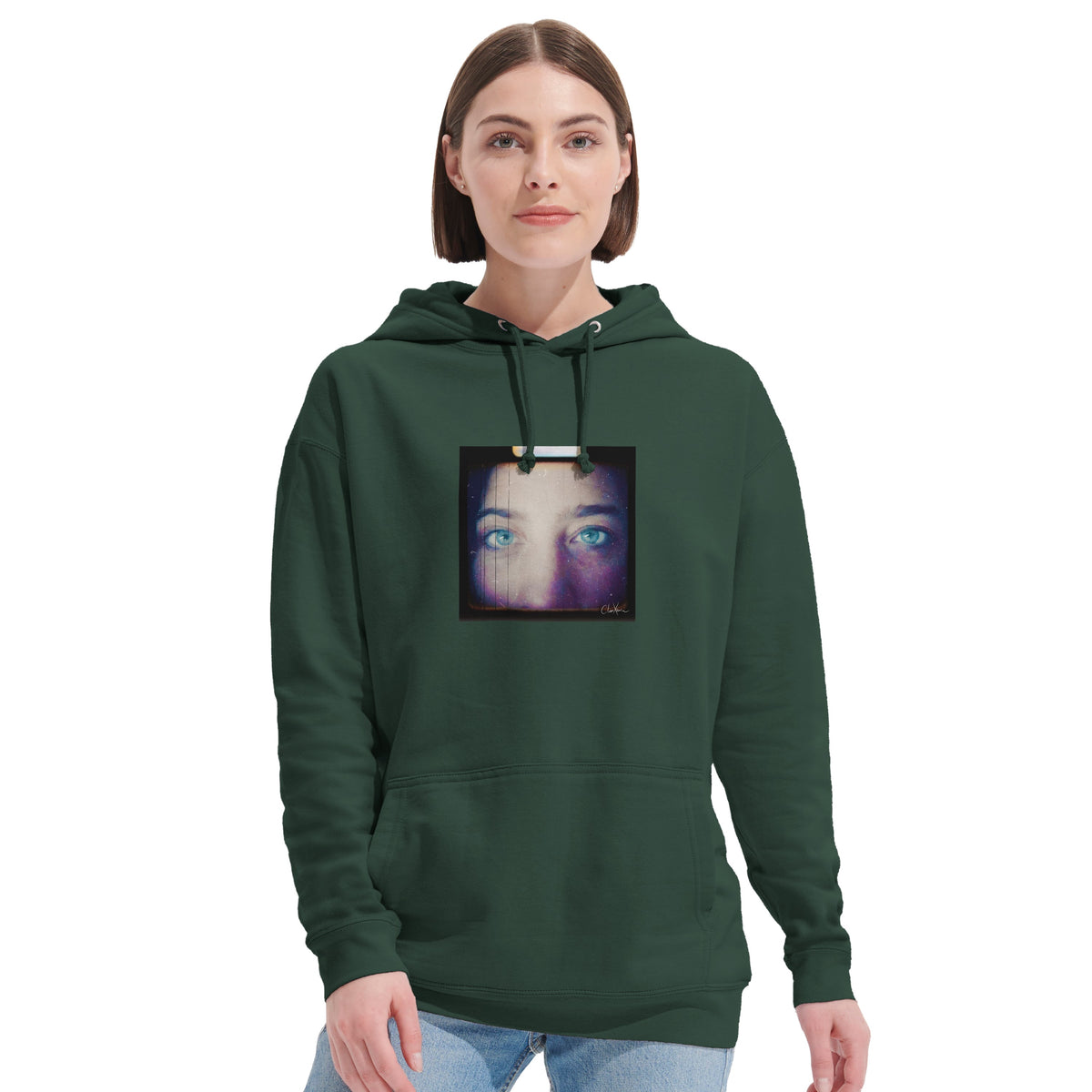 Truthful - "Have a Looksie" Hoodie Bottle Green 6