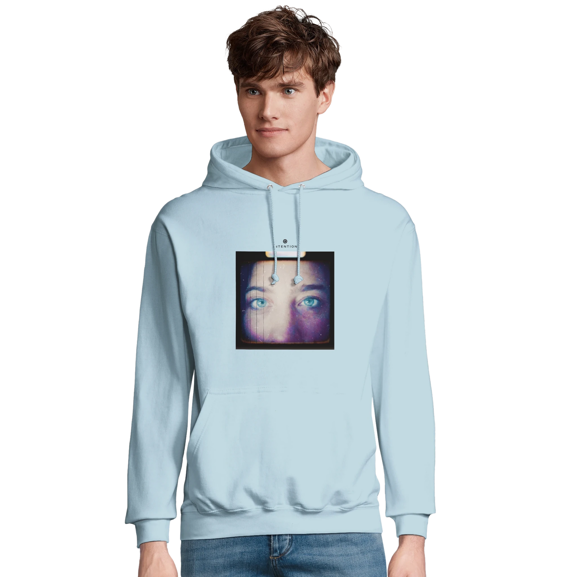 Truthful - "Have a Looksie" Hoodie creamy blue 3